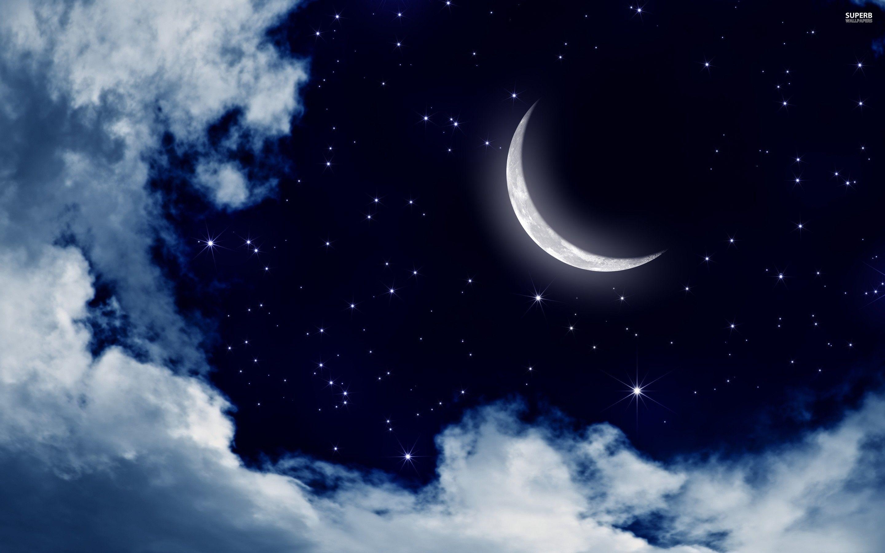 2880x1800 Moon And Stars Desktop Wallpaper, Desktop