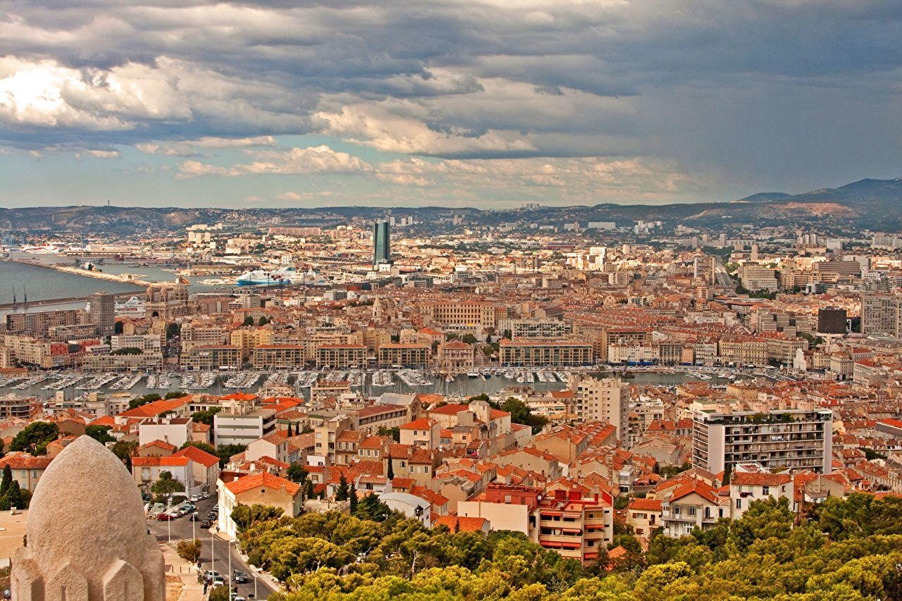 1280x860 Picture Marseille France From above Cities Houses, Desktop