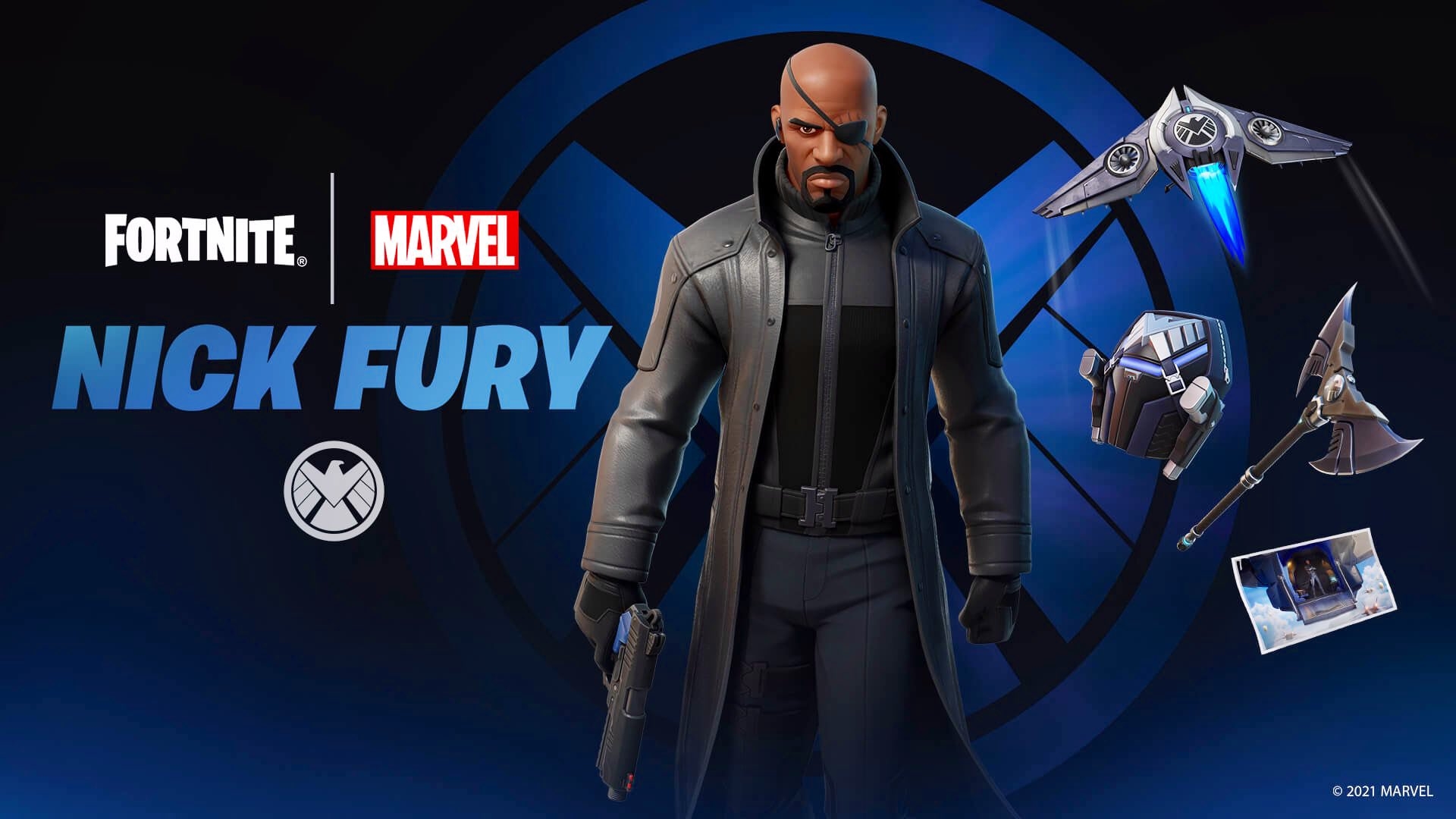 1920x1080 Nick Fury Fortnite wallpaper, Desktop