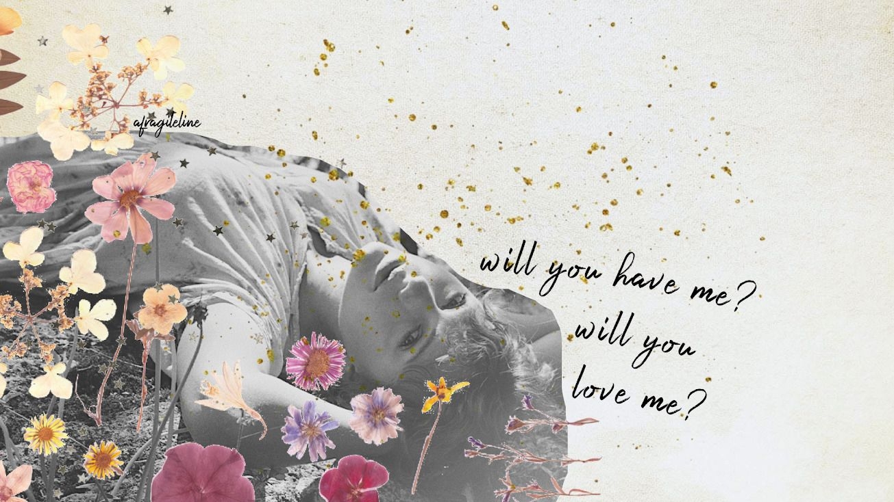 1310x740 Will you have me? lyrics folklore taylor swift. Seni vintage, Ilustrasi, Gambar lucu, Desktop