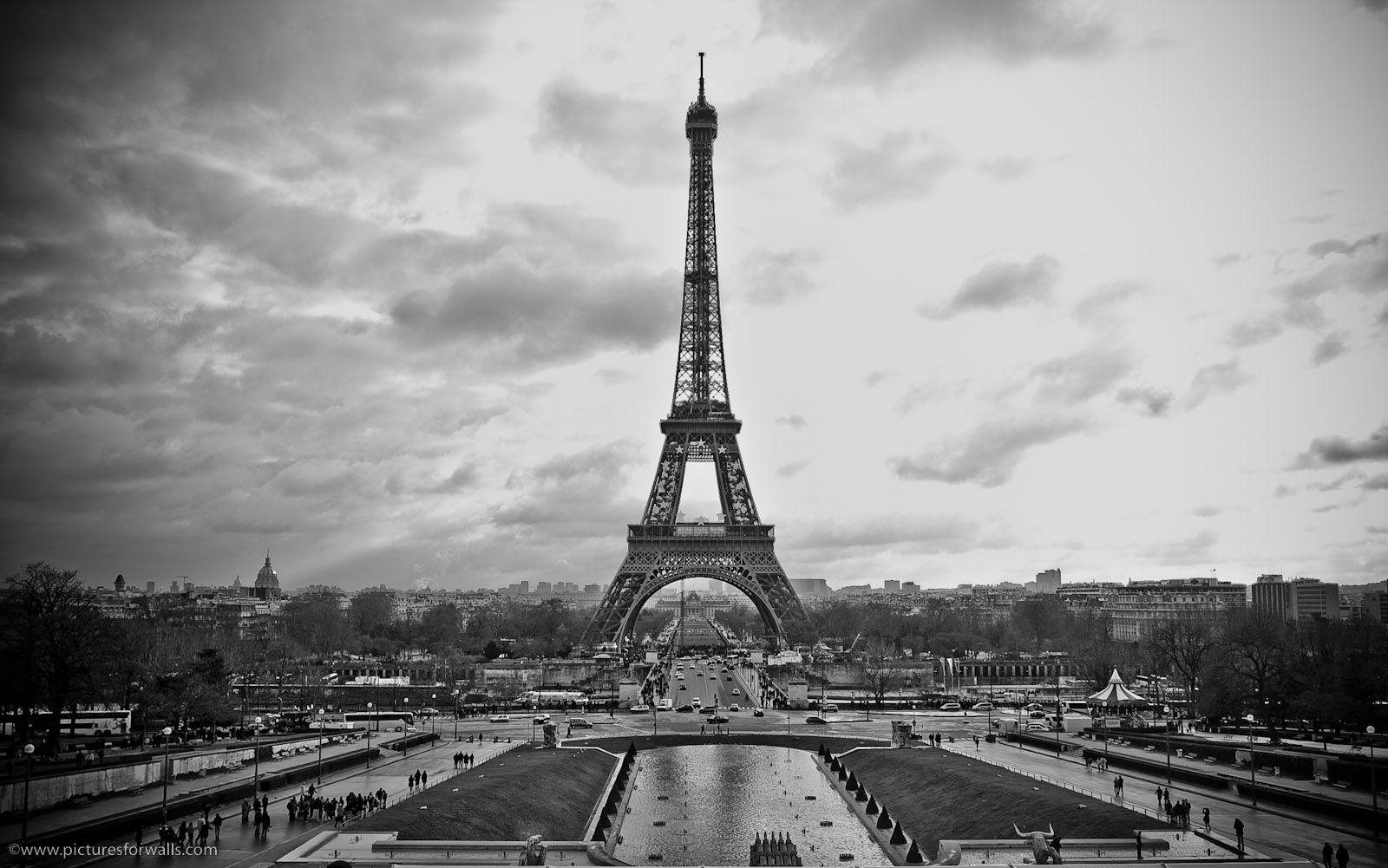 1600x1010 Black and White Paris Wallpaper, Desktop