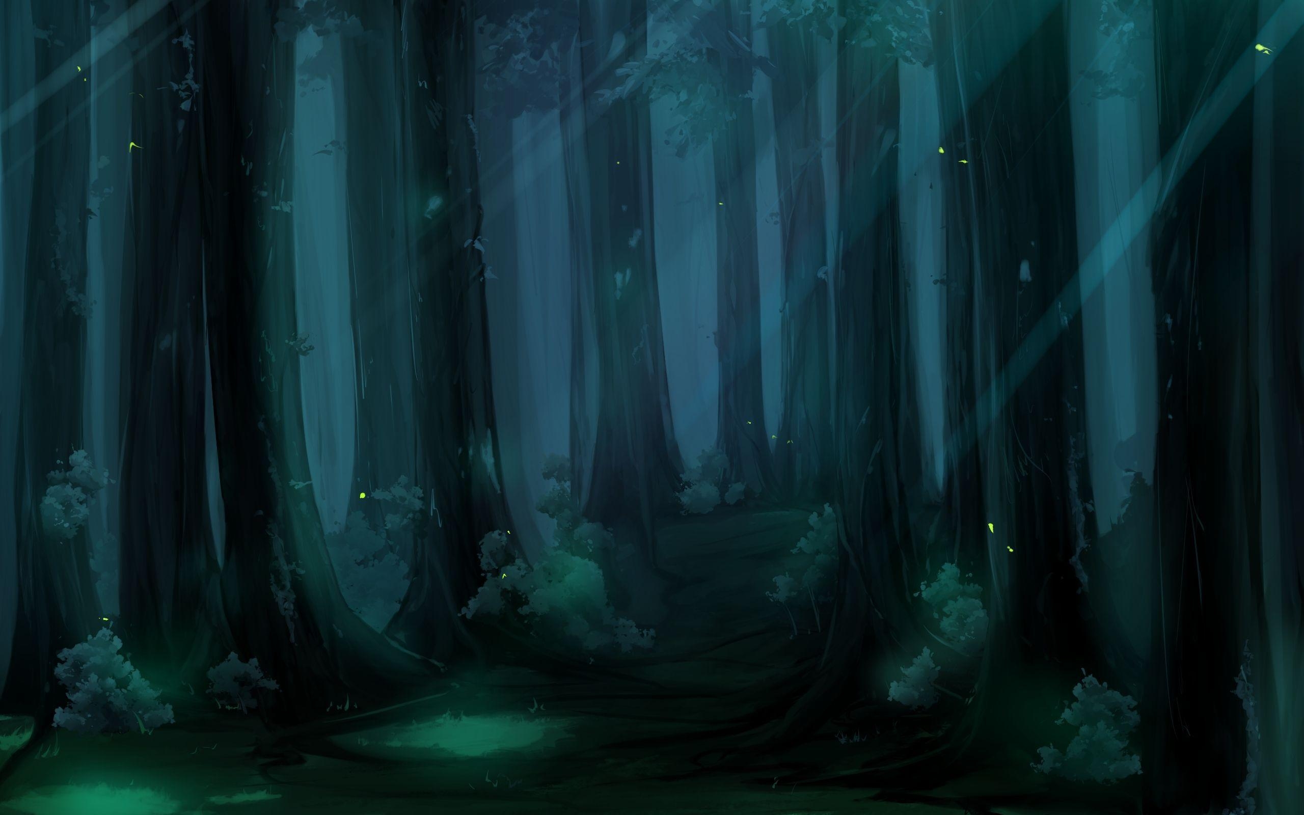 2560x1600 Anime Dark Forest Wallpaper Free Anime Dark Forest, Desktop