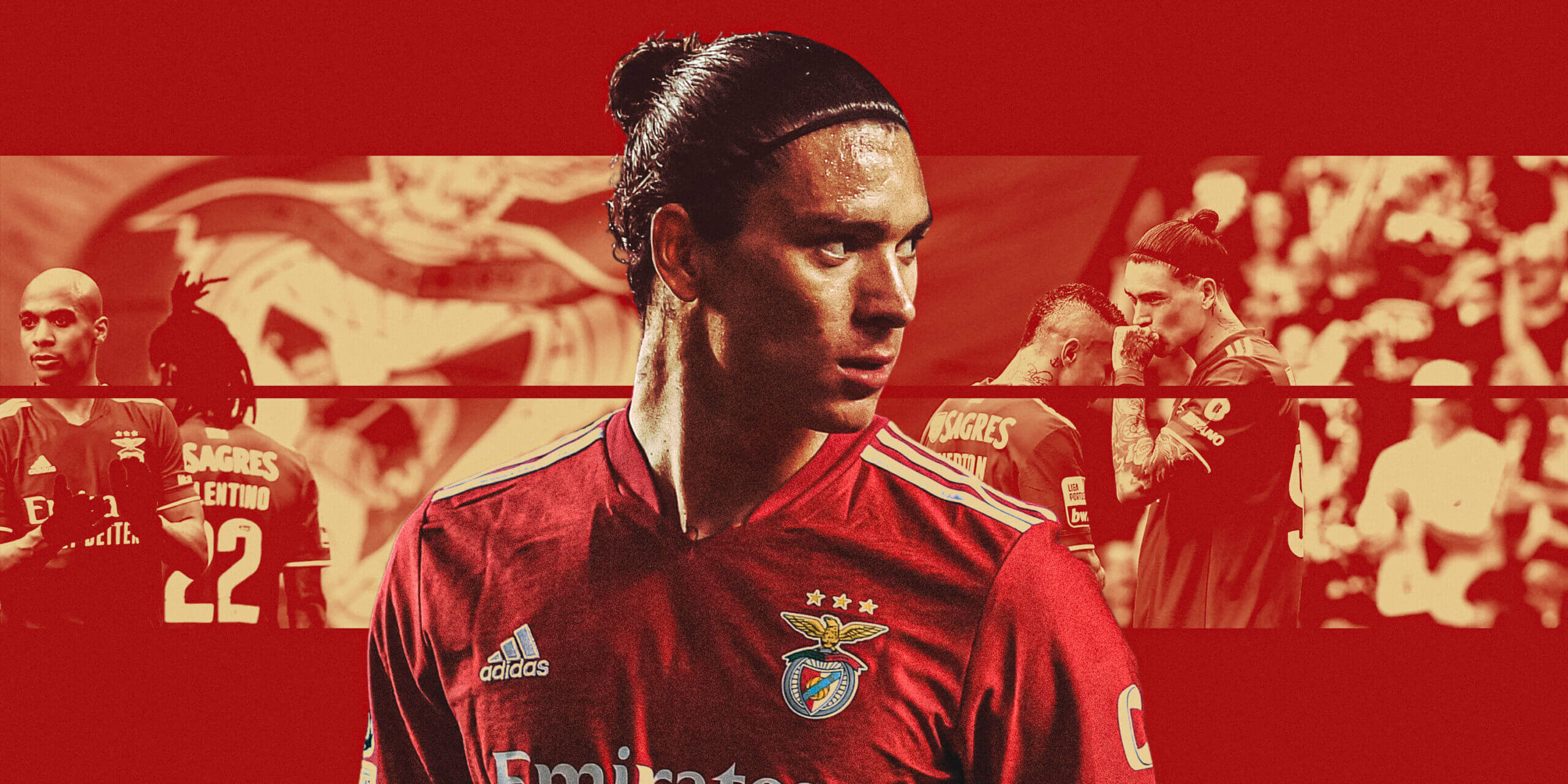 2560x1280 Darwin Nunez: The Benfica striker Liverpool are signing and Man Utd wanted, Dual Screen