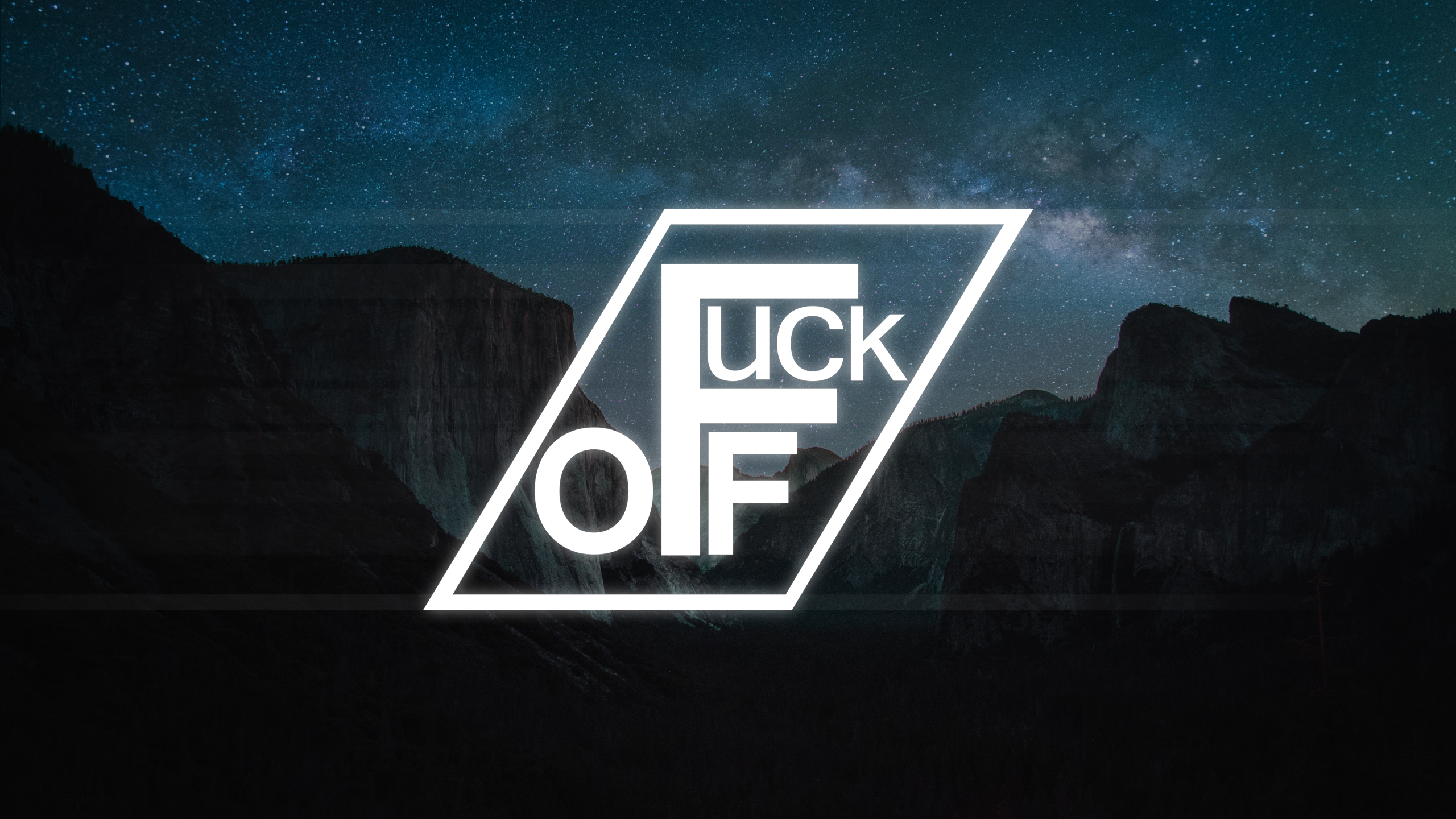 2560x1440 f*ck off wallpaper, Desktop