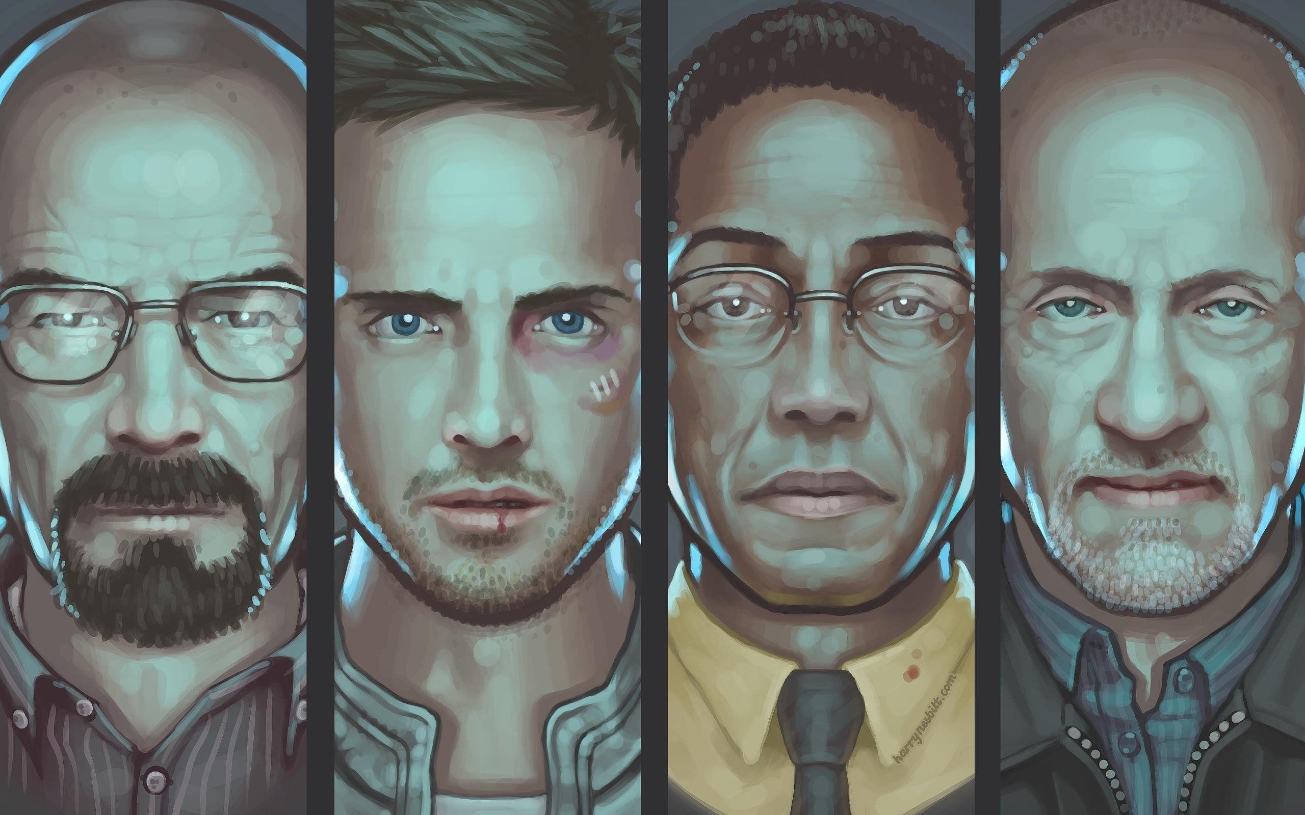 2560x1600 Minimalistic Breaking Bad Characters Wallpaper, Desktop