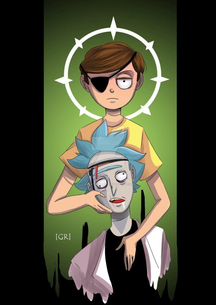 760x1070 Evil Morty and Rick, Phone