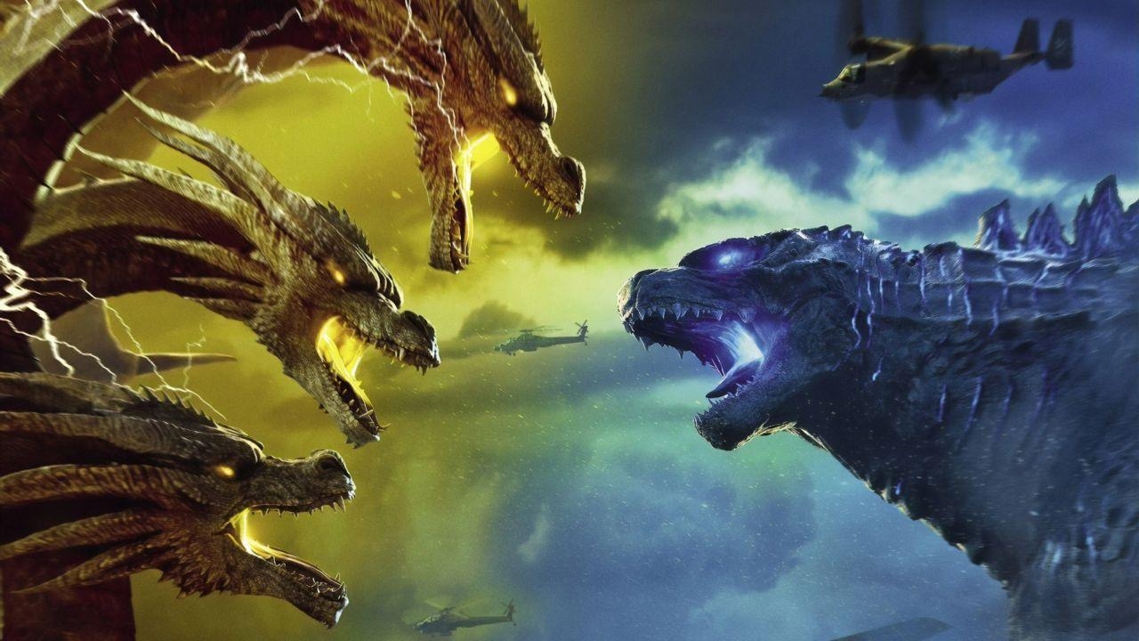 1280x720 Wallpaper Godzilla: King of the Monsters, King Ghidorah, 2019, Desktop