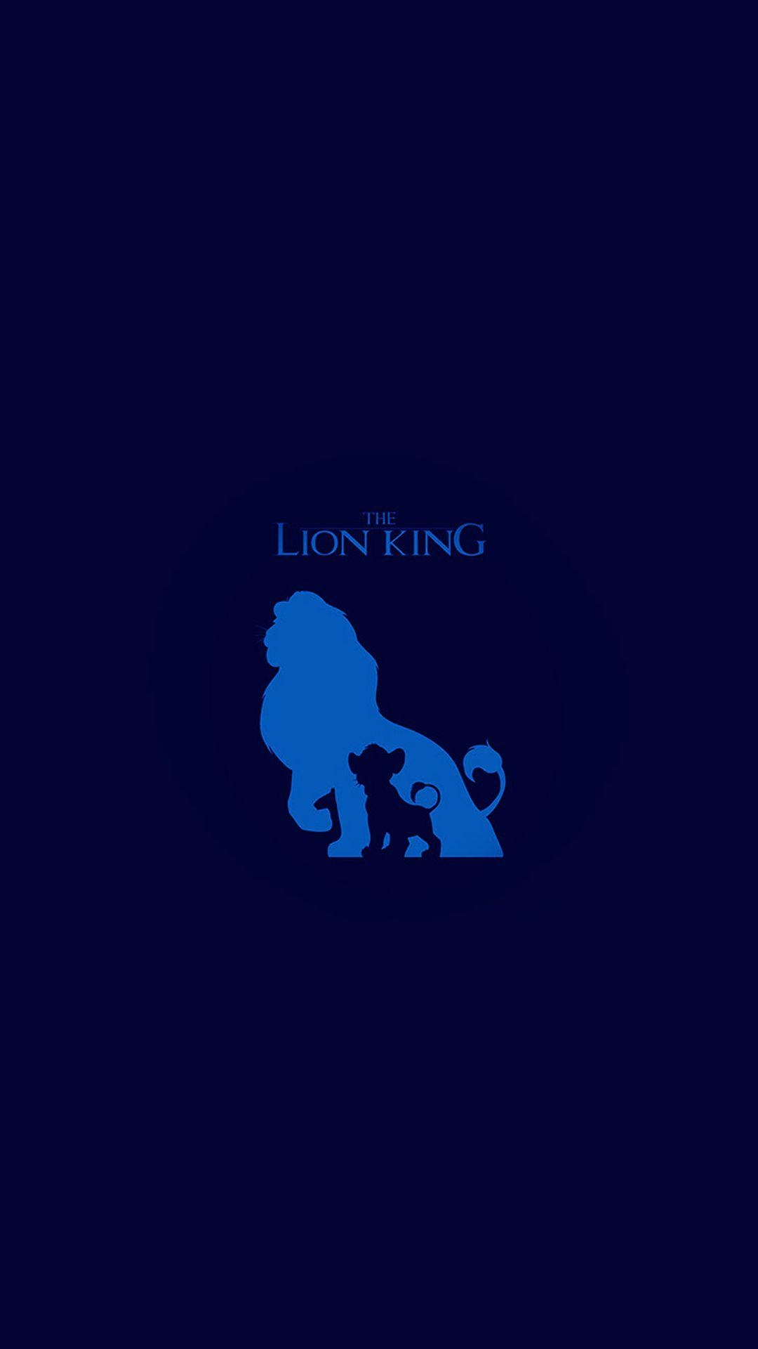 1080x1920 The Lion King Blue Minimal Art iPhone 6 Wallpaper Download, Phone