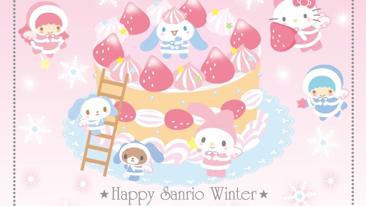 1280x720 Wallpaper Hello Kitty Winter Le Coin Kawaii Desktop Background, Desktop