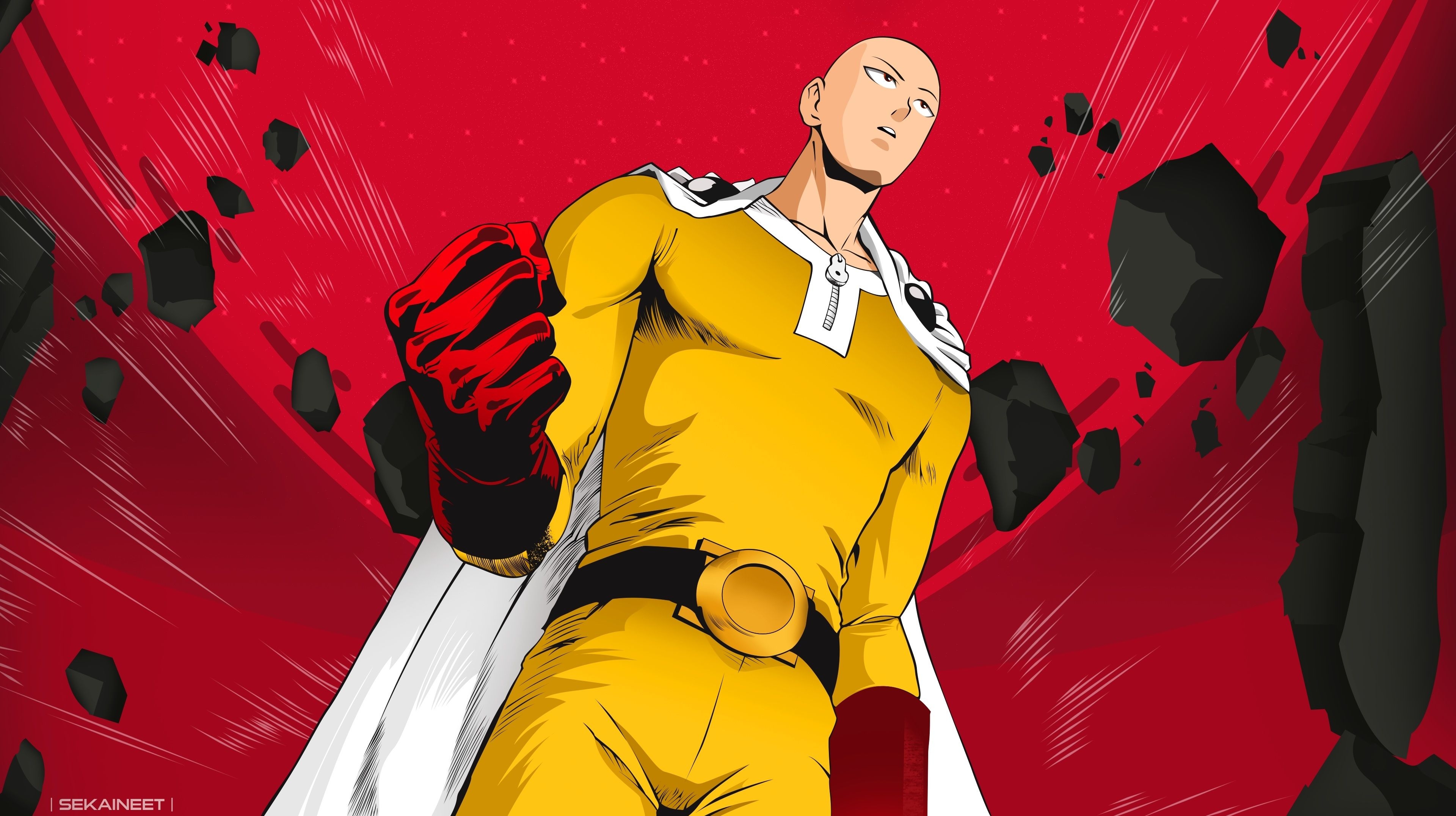 3840x2160 Saitama In One Punch Man iPhone iPhone 6S, iPhone 7 Wallpaper, HD Anime 4K Wallpaper, Image, Photo and Background, Desktop