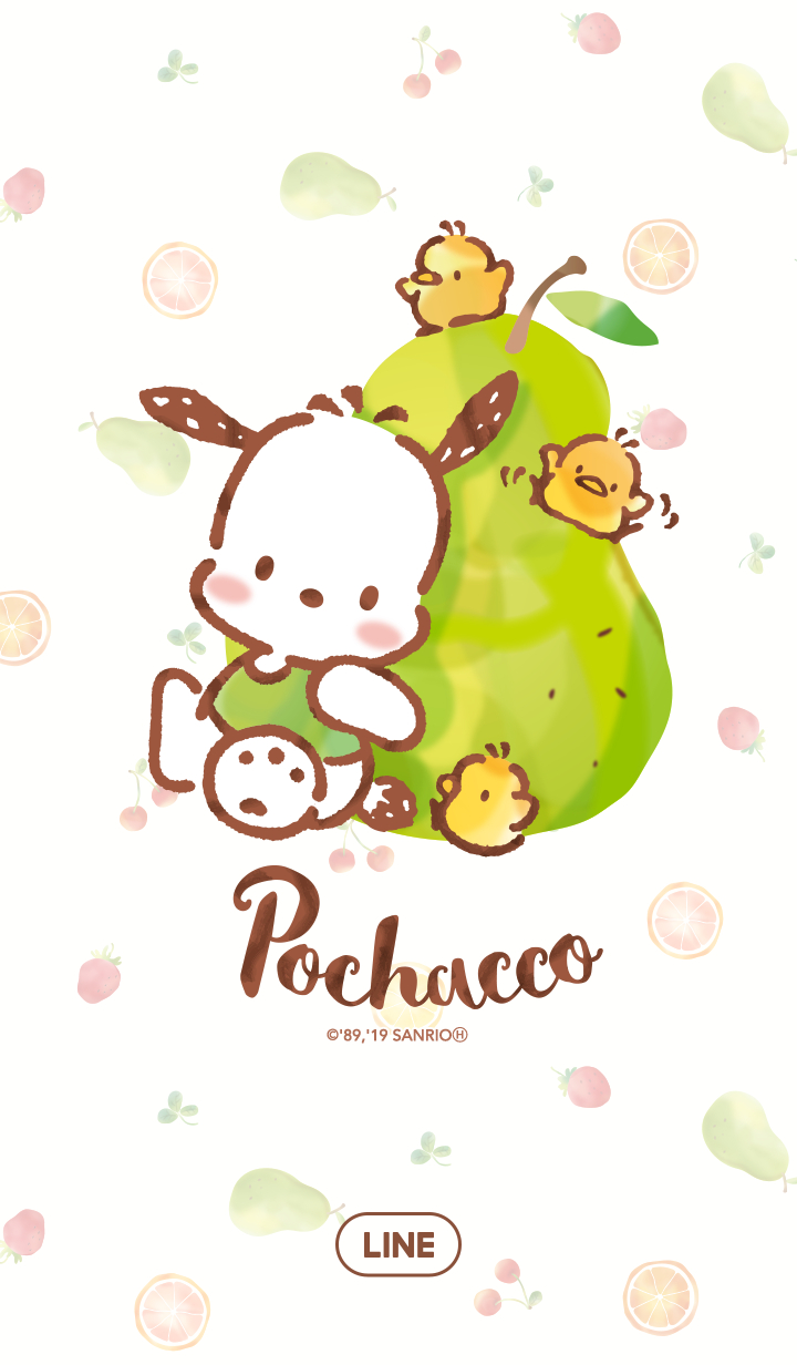 720x1240 Pochacco: Fruits Market. Hello kitty picture, Cute cartoon wallpaper, Hello kitty characters, Phone