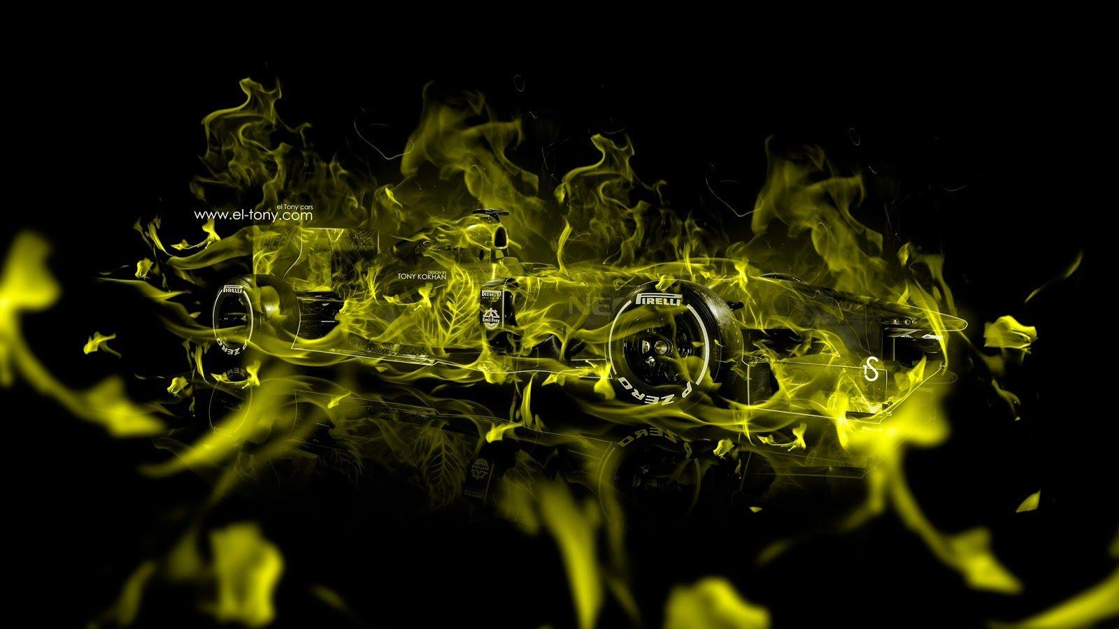 1600x900 Black & Yellow Abstract Wallpaper, Desktop