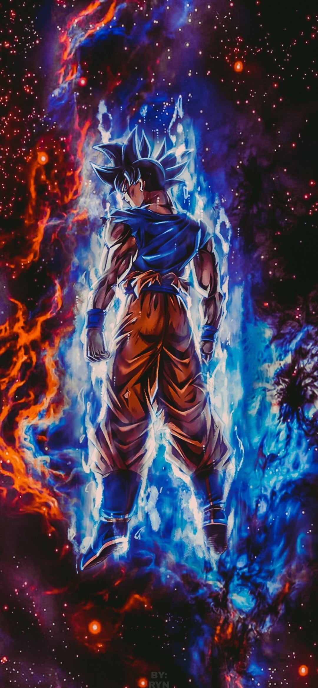 1080x2340 ultra instinct goku, Phone