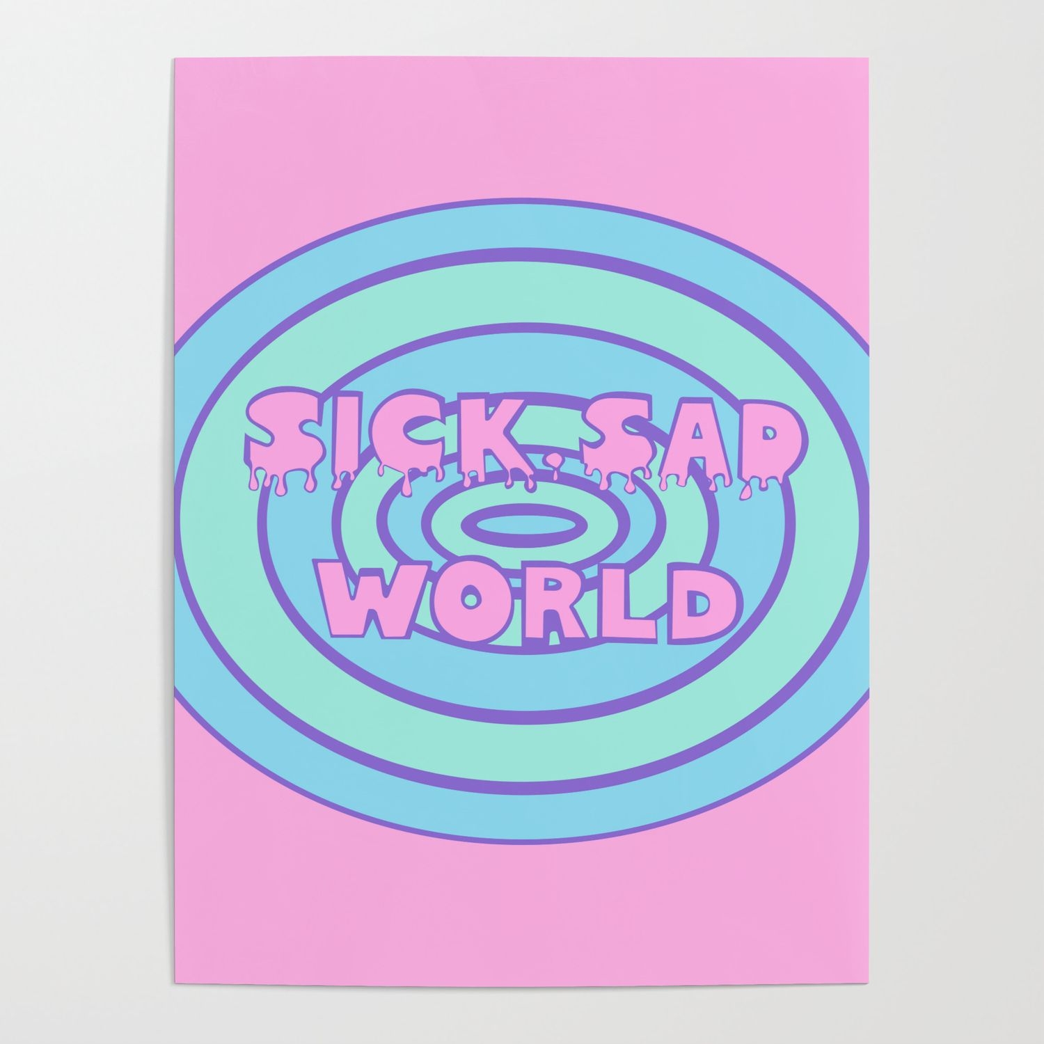 1500x1500 Sick Sad World Daria Favorite Documentary in Pastel Poster, Phone