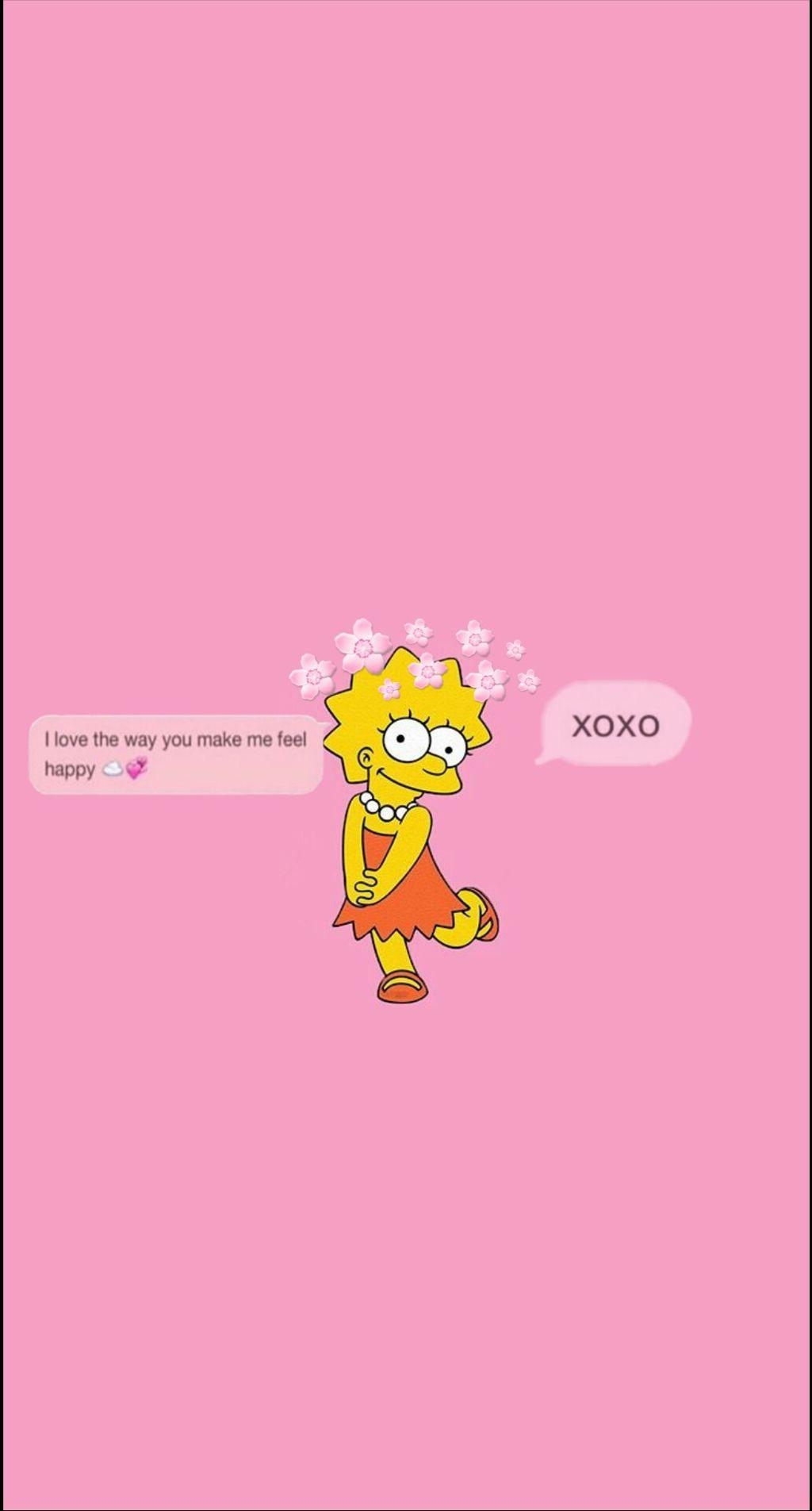 1030x1910 wallpaper lisasimpson aesthetic, Phone