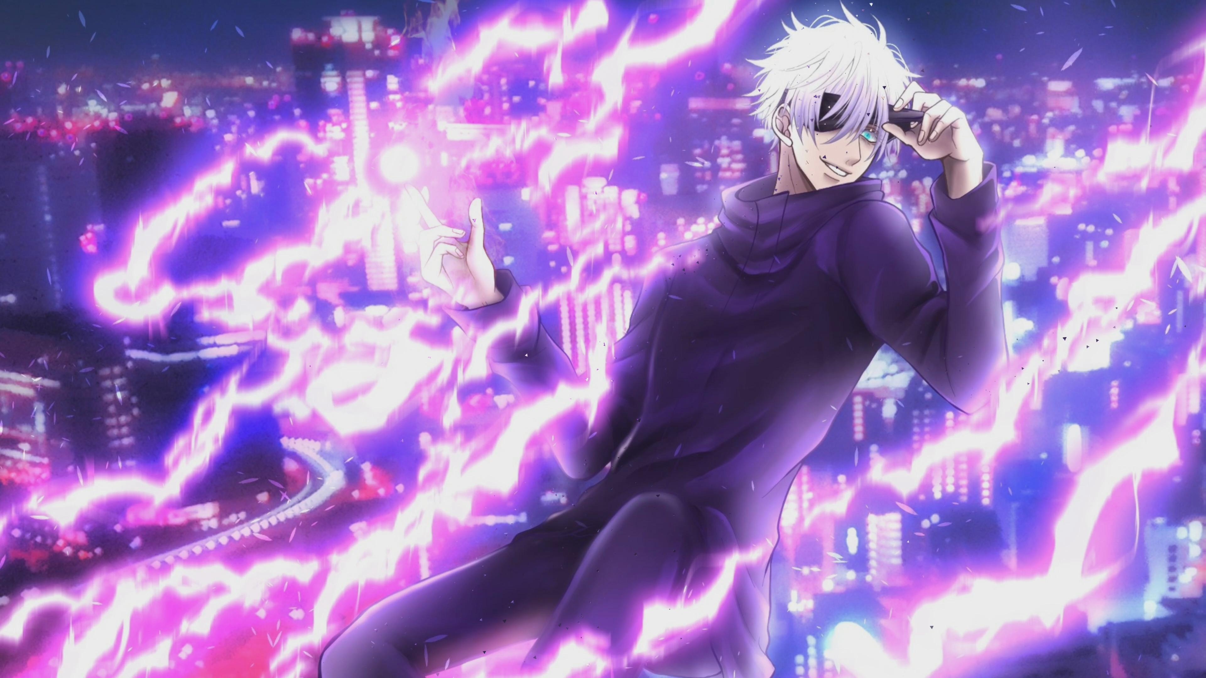 3840x2160 Gojo Satoru With Sharp And Thin Strokes (Jujutsu Kaisen) Live Wallpaper, Desktop