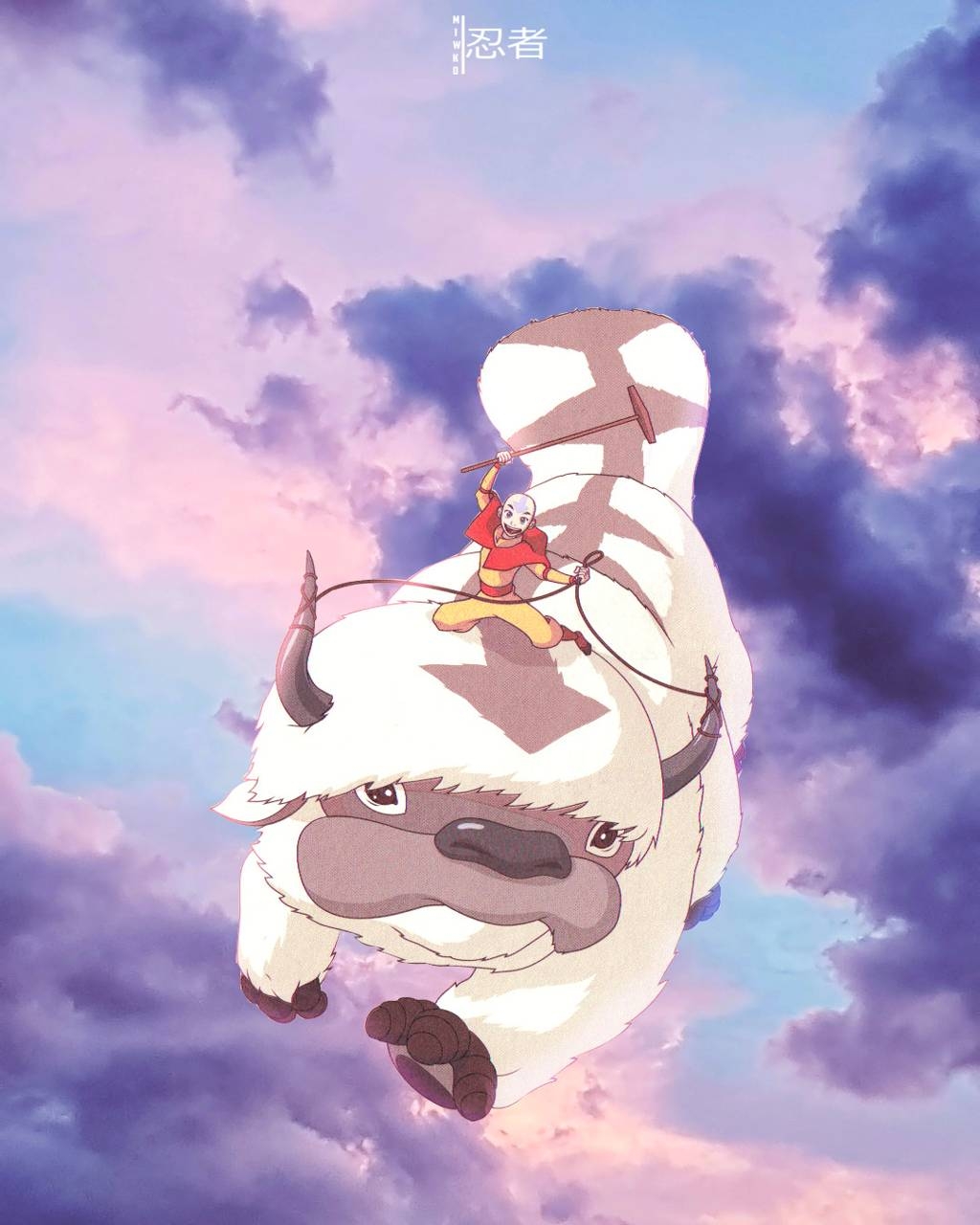 1030x1280 Aang x Appa wallpaper, Phone