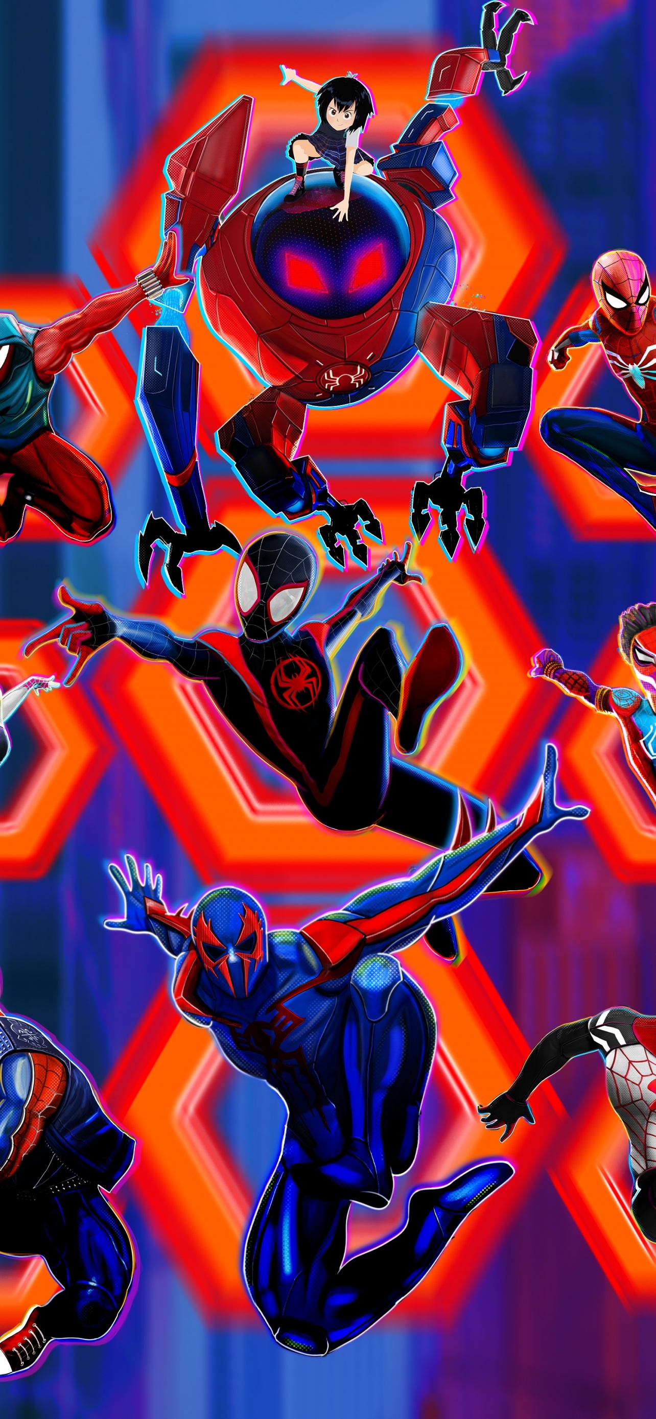 1290x2780 Spider Man: Across The Spider Verse Wallpaper 4K, Miles Morales, Movies, Phone