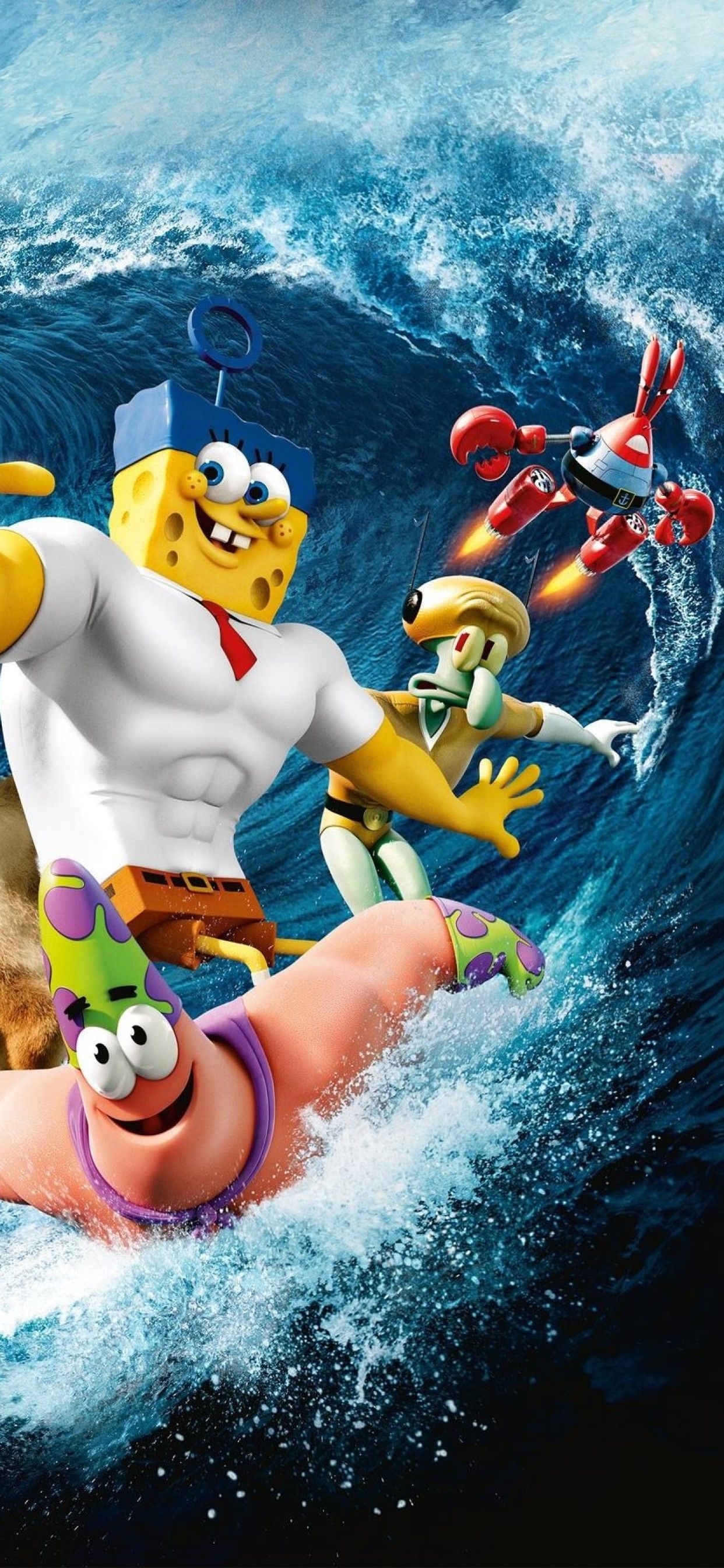 1250x2690 The Spongebob Movie iPhone XS MAX HD 4k Wallpaper, Phone