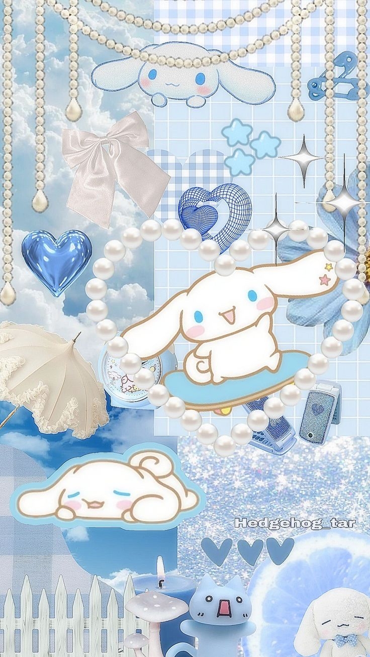 740x1310 Blue wallpaper cinnamoroll, Phone