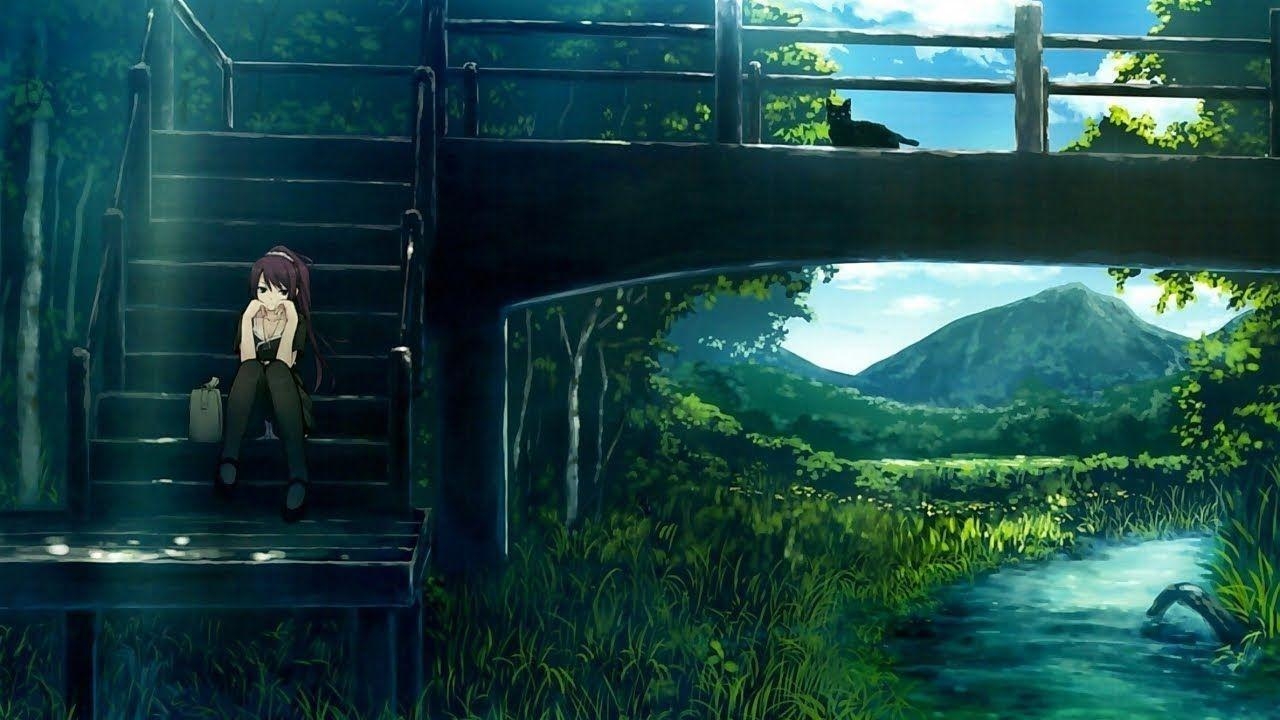 1280x720 Lo Fi Anime Landscape Wallpaper Free Lo Fi Anime Landscape Background, Desktop