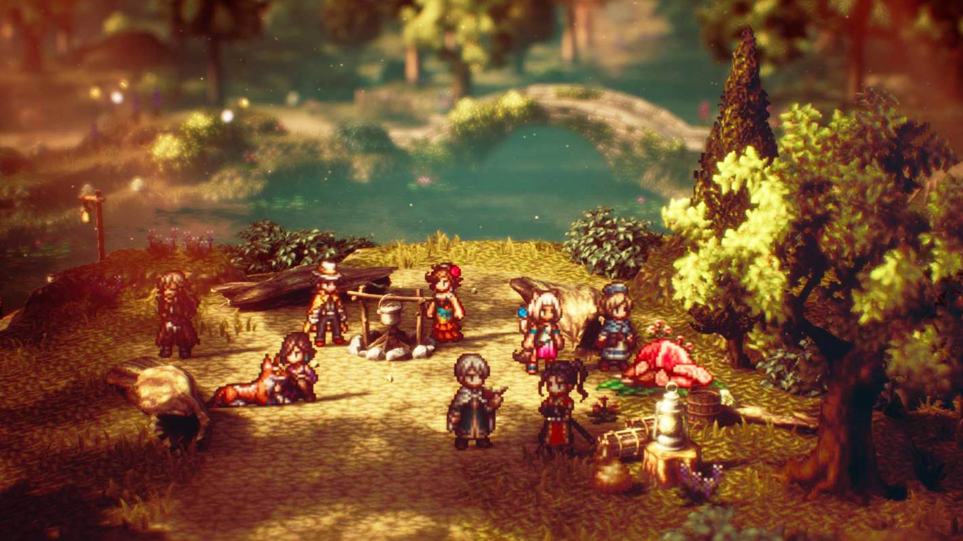 1920x1080 Octopath Traveler 2 characters, Desktop