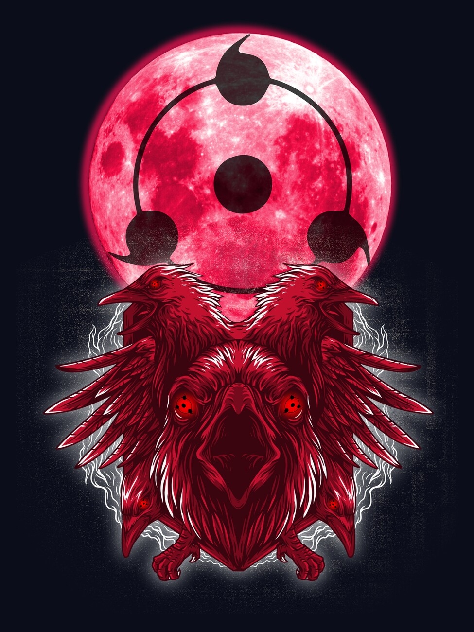 980x1300 Itachi Red Moon Wall Mural. Buy online at Abposters.com, Phone