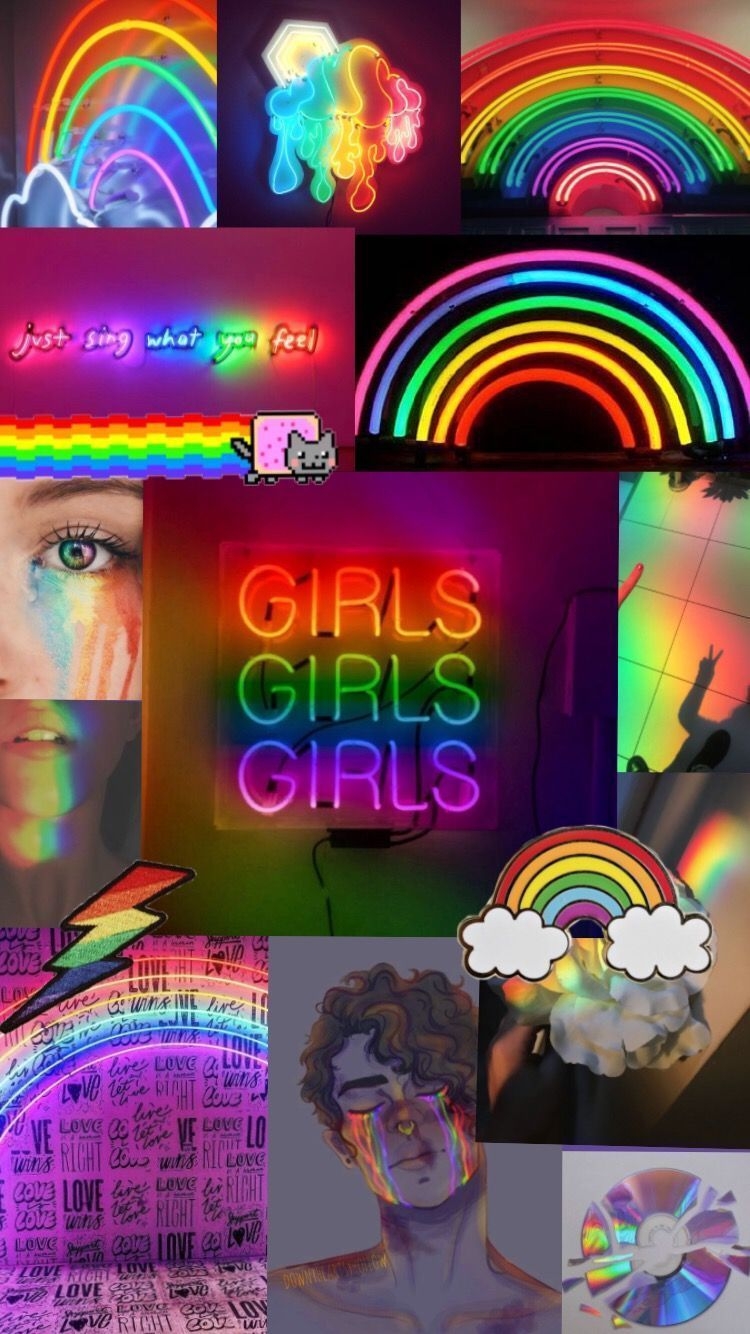 750x1340 Aesthetic LGBT Rainbow Wallpaper Free Aesthetic LGBT Rainbow Background, Phone