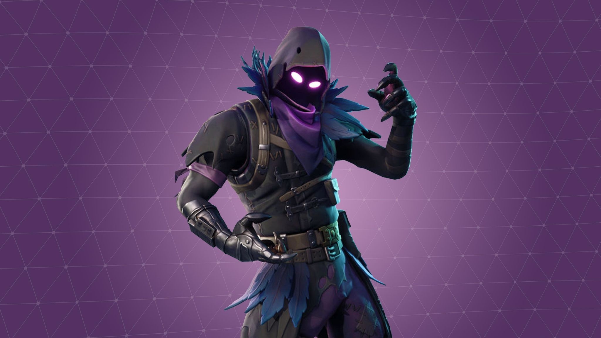 2050x1160 Download  wallpaper fortnite, warrior, video game, raven, Desktop