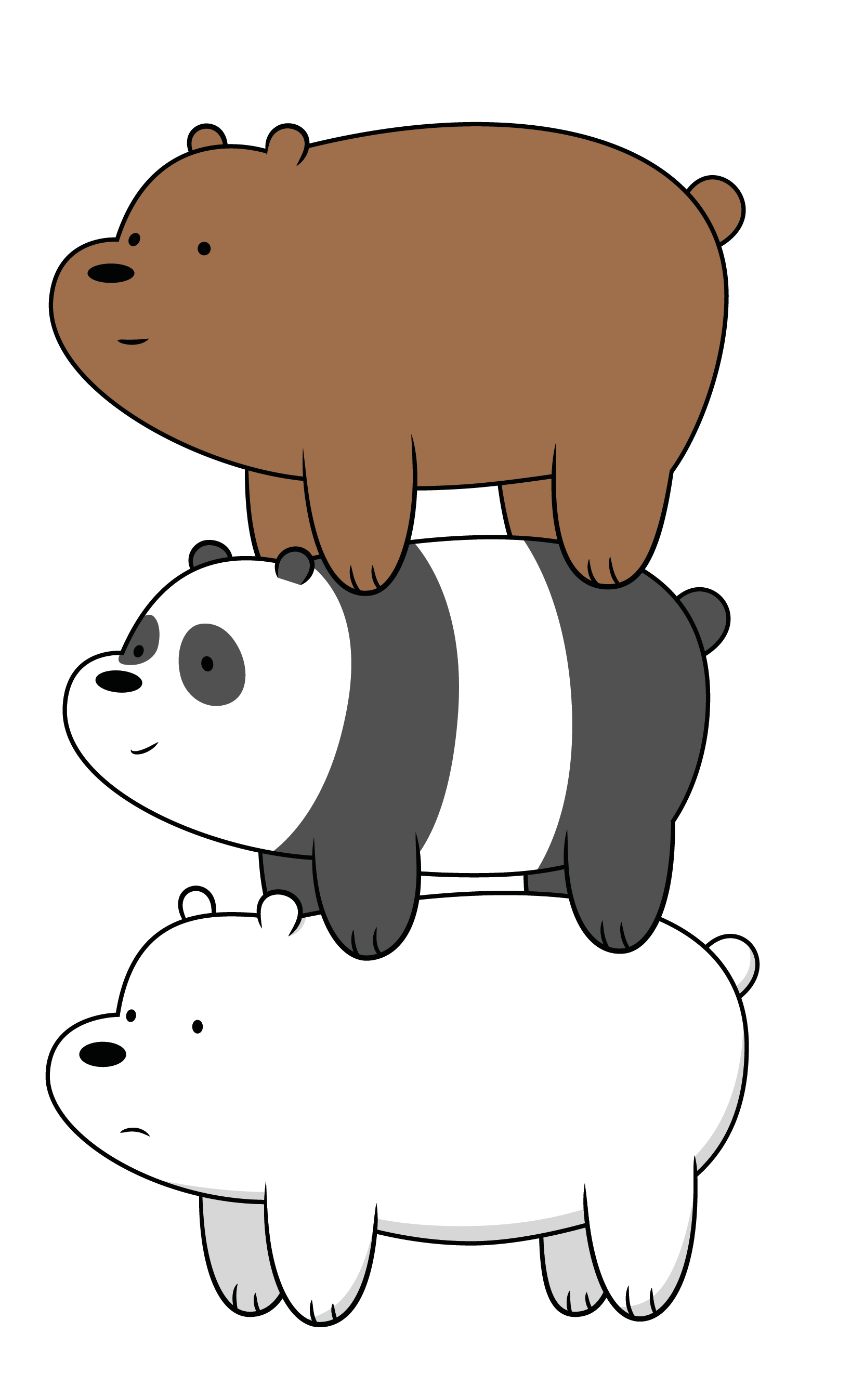 1640x2700 Vector We Bare Bears, Phone