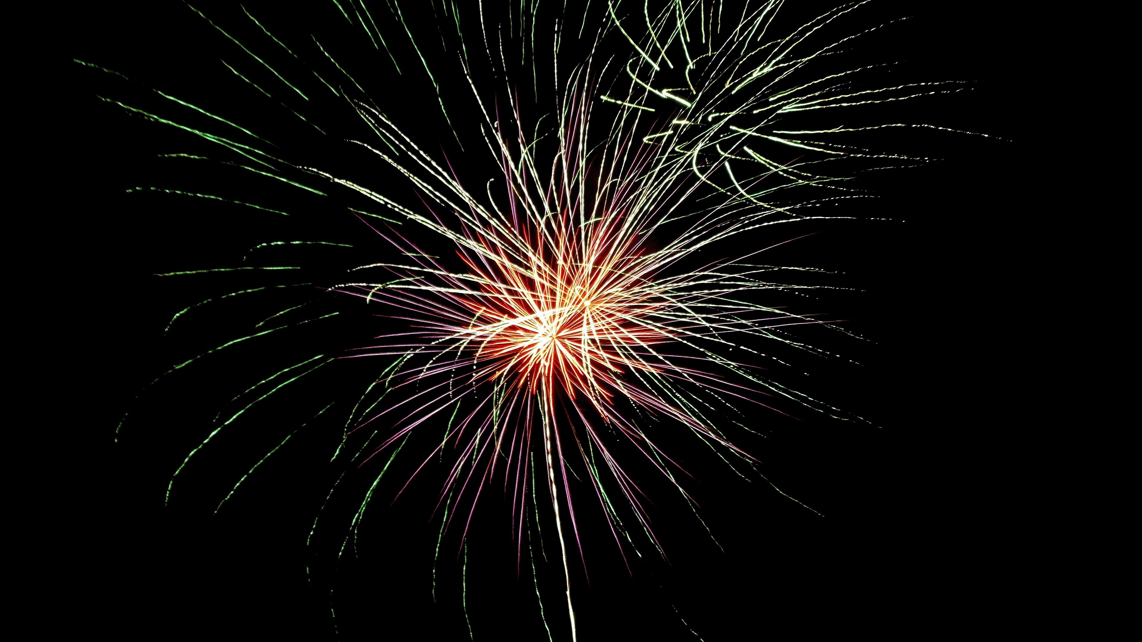 3840x2160 Download wallpaper  fireworks, celebration, explosion 4k, Desktop