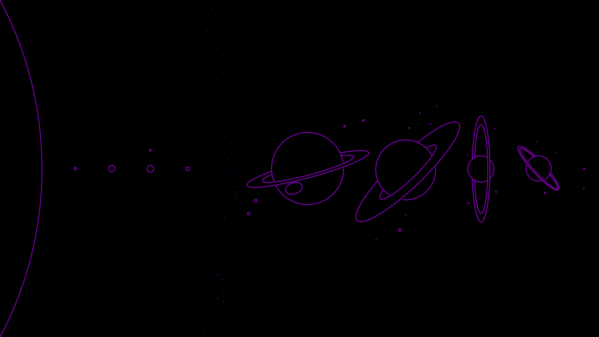 1920x1080 Minimalistic Scale Solar System (reworked, purple, dark mode) [], Desktop