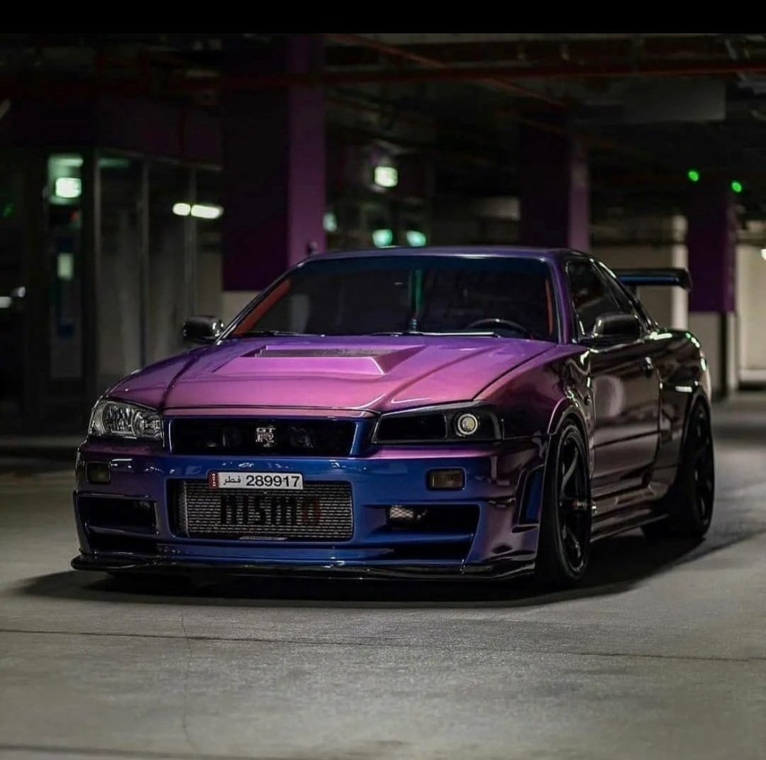 1080x1080 Midnight Purple Nissan GTR R34 Skyline, Desktop