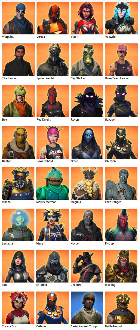 590x1390 Fortnite Skins Over 240 Fortnite Outfits FULL LIST. Skin image, Fortnite, Skin, Phone