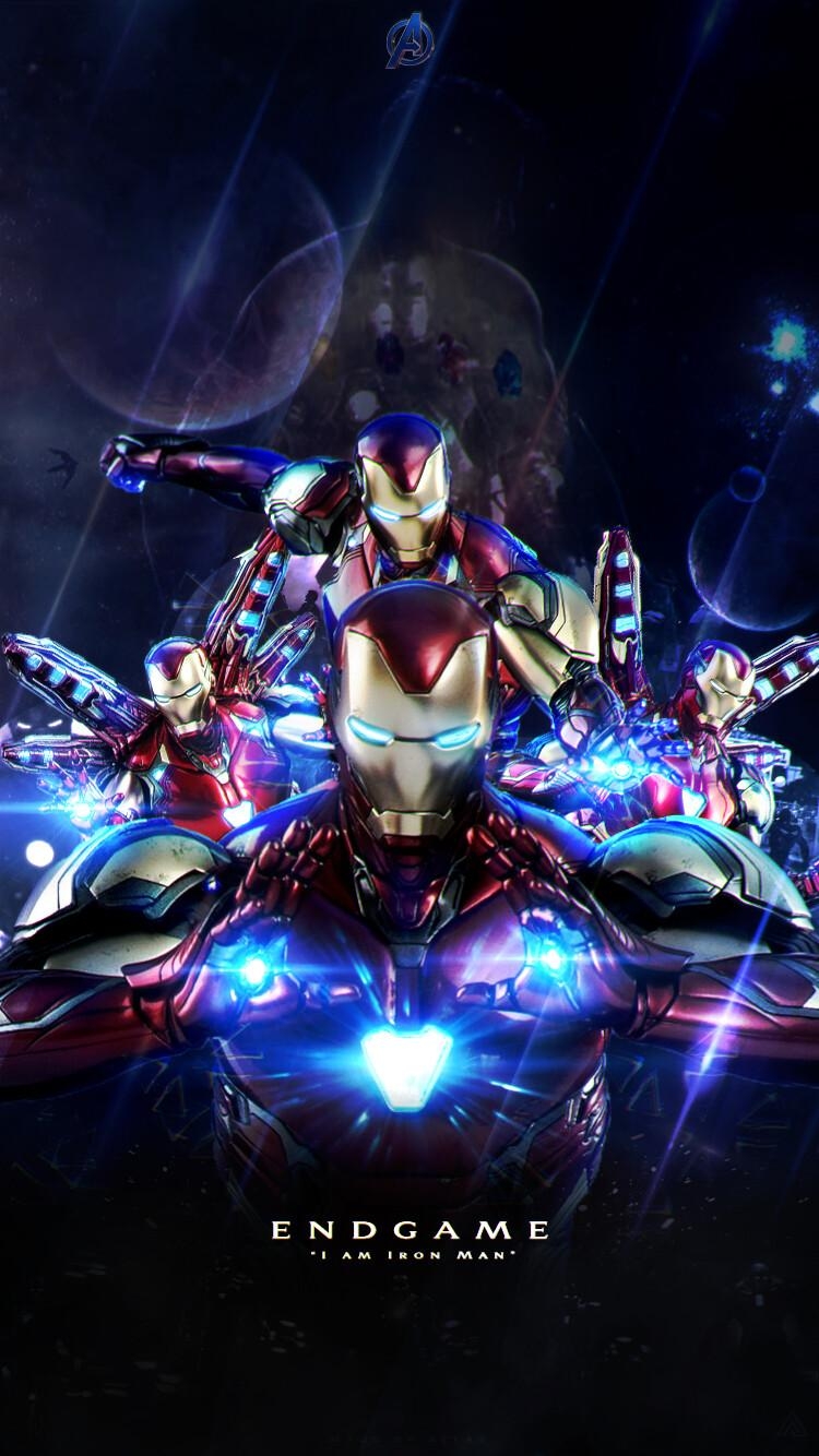 750x1340 AVENGERS: ENDGAME IRON MAN MARK 85 WALLPAPER, Phone