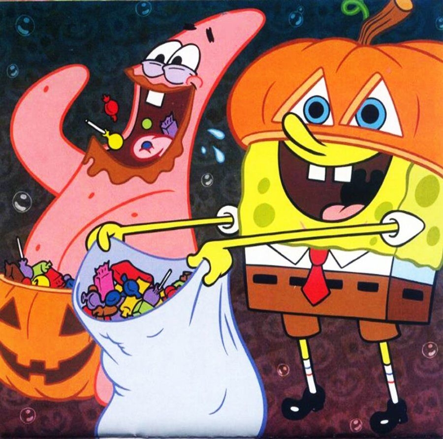 900x900 SpongeBob Halloween Wallpaper, Desktop