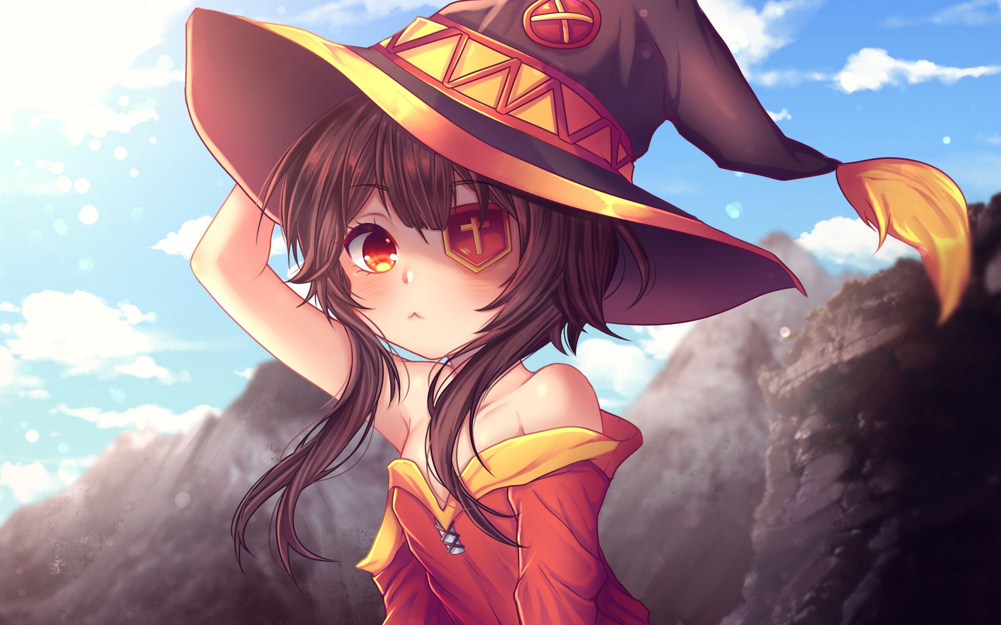 3210x2010 Wallpaper Megumin, KonoSuba, HD, Anime, Desktop