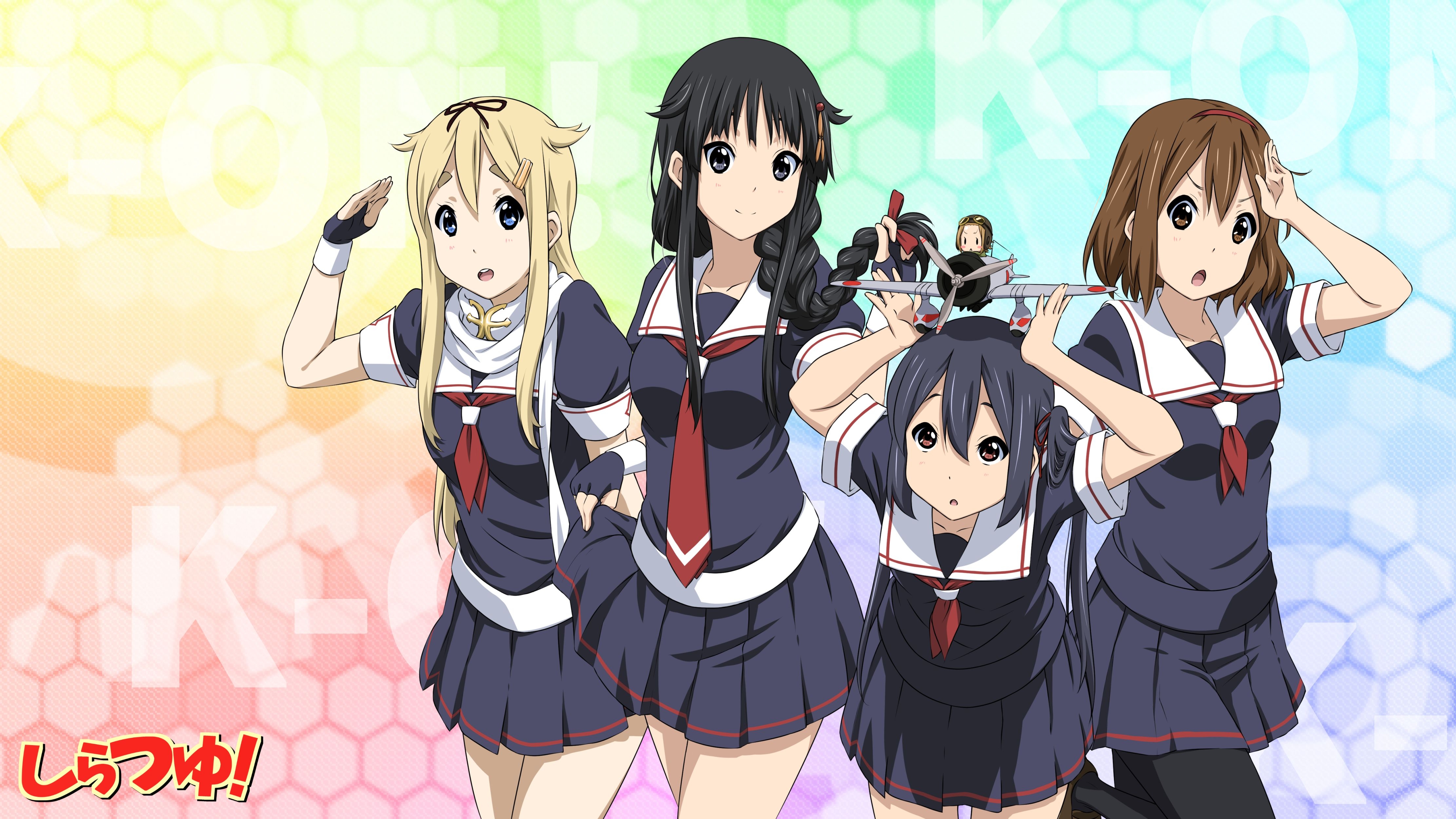 4450x2500 Download Wallpaper From Anime K ON! With Tags: Picture, Mio Akiyama, Azusa Nakano, Ritsu Tainaka, Yui Hirasawa, Tsumugi Kotobuki, Desktop