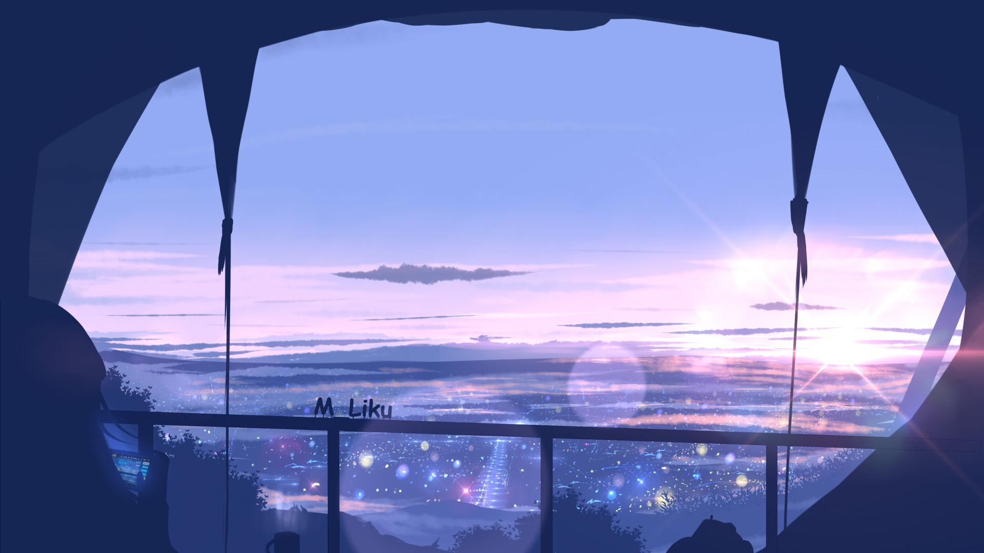 1920x1080 Scenery View From Window Anime 4k Laptop Full HD 1080P, Desktop