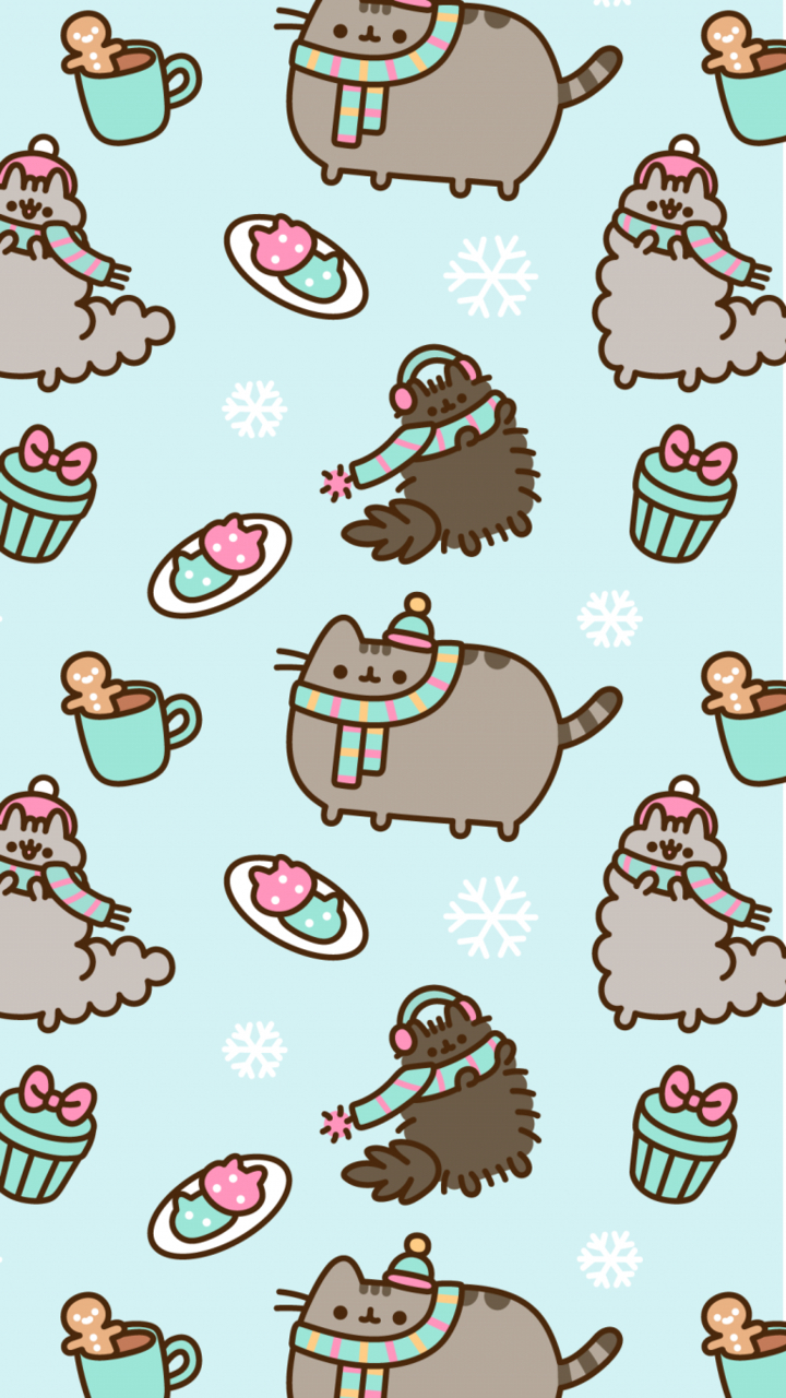 720x1280 pusheen, pusheen cat, winter wallpaper and wallpaper, Phone