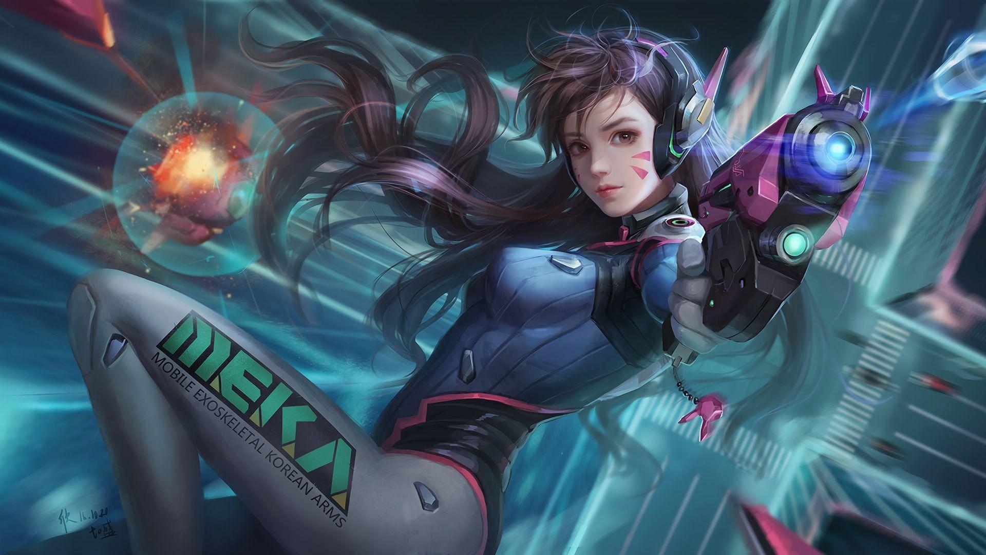 1920x1080 Dva Overwatch Best, HD Games, 4k Wallpaper, Image, Background, Desktop