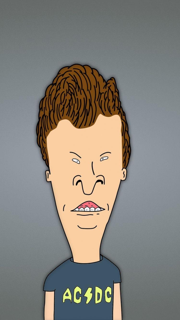 750x1340 Download Wallpaper  Beavis And Butt Head, Minimalism, Phone