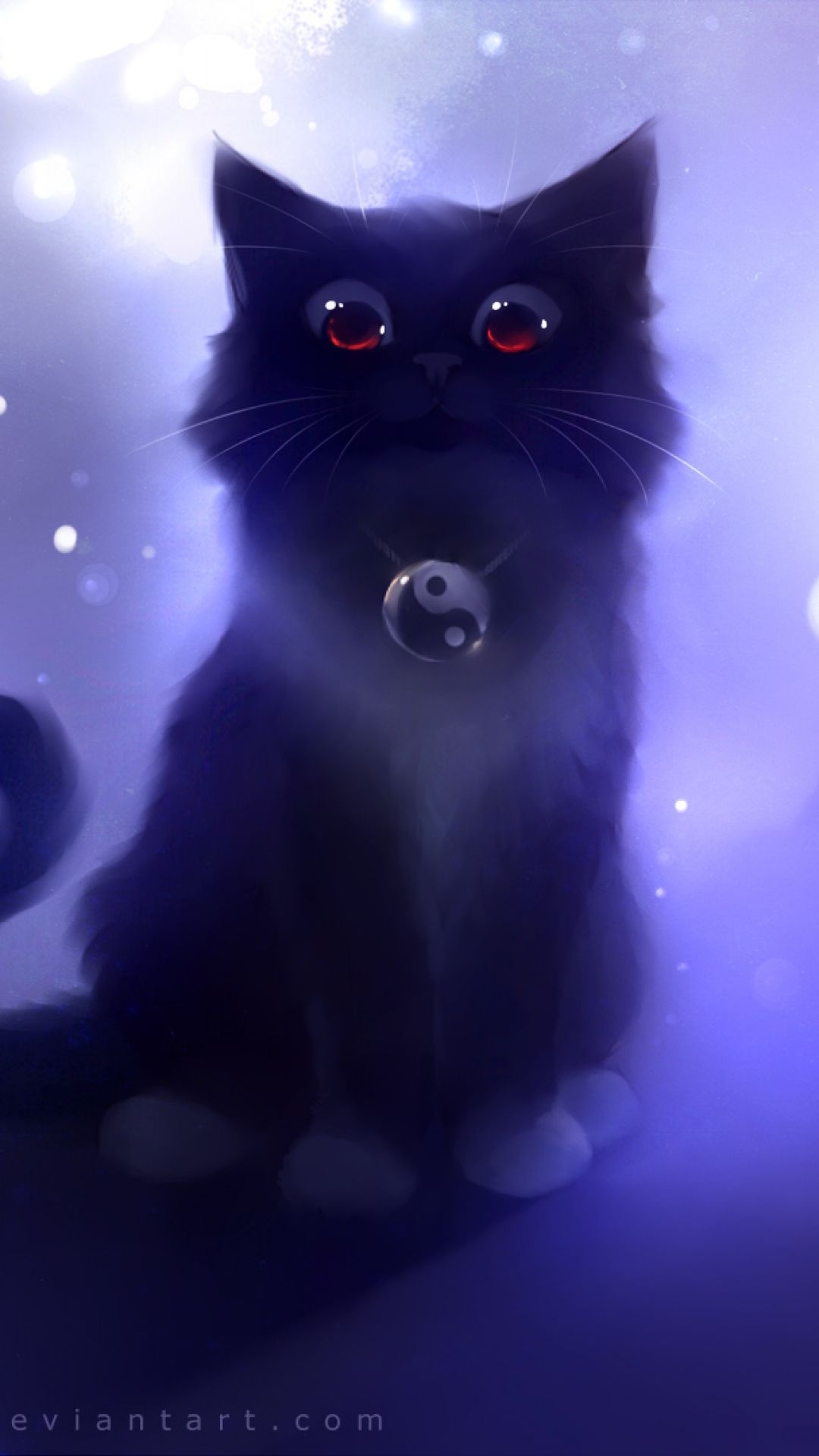 1080x1920 Cat wallpaper, Cat art, Black cat art, Phone