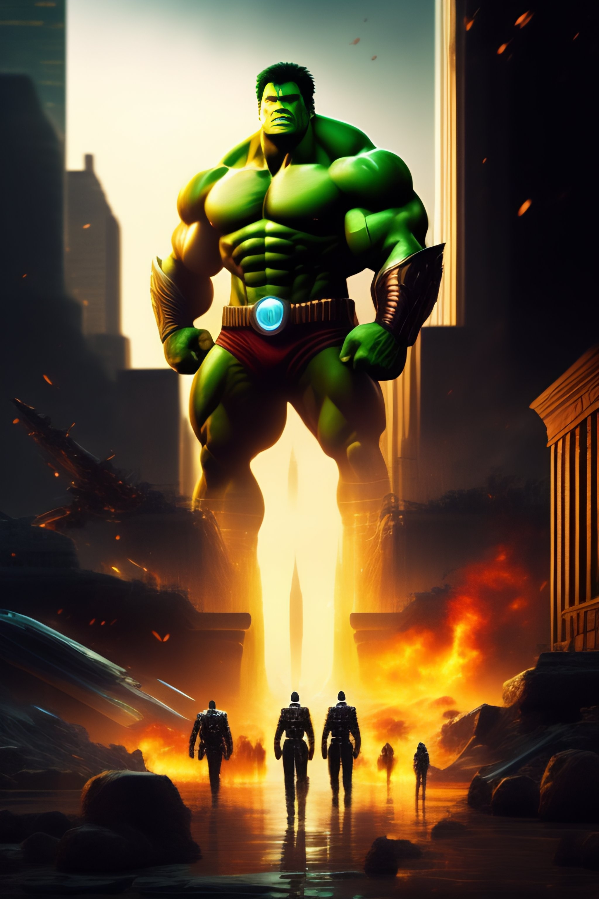 2050x3080 Avengers ınfınıty war place and hulk, Phone