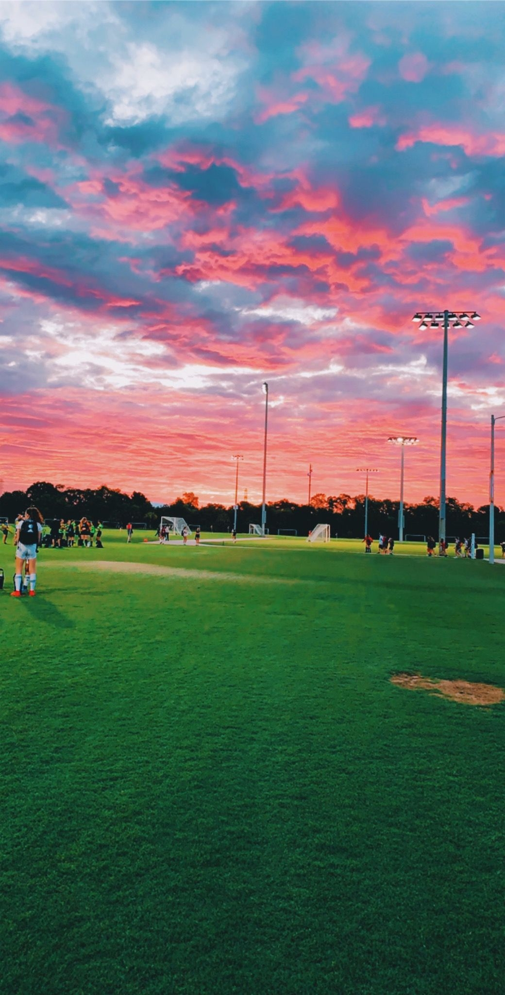 1040x2050 Soccer background, Sky aesthetic, Phone