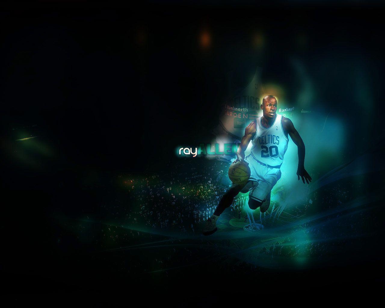 1280x1030 Ray Allen Celtics Dribbling Wallpaper. Basketball Wallpaper at, Desktop