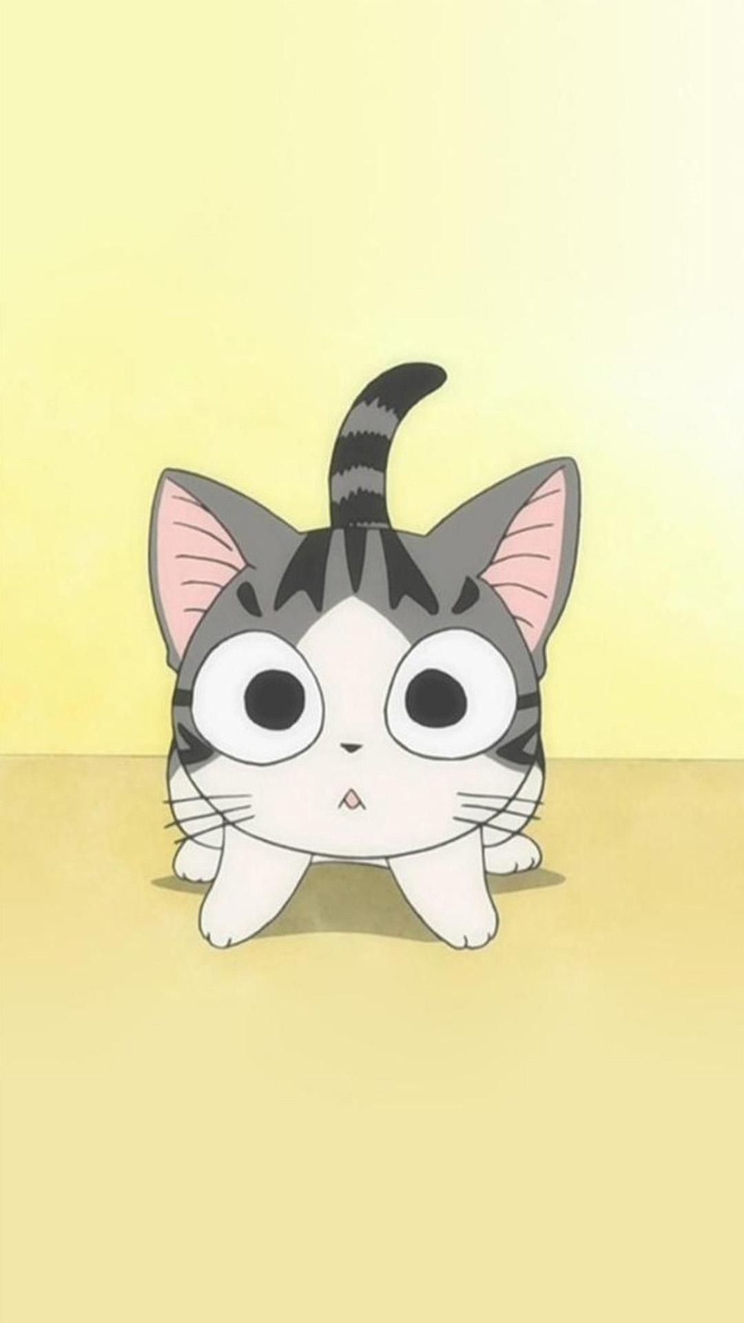 1080x1920 Cute Cartoon Cat Wallpaper, Phone