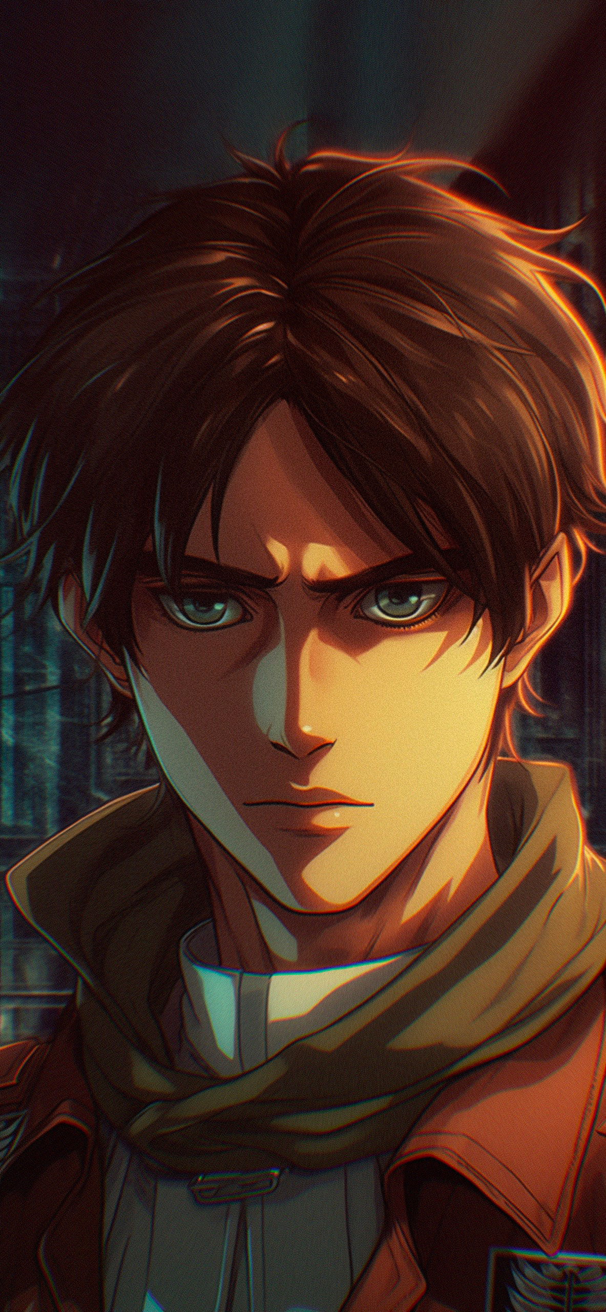 1190x2560 AOT Eren Aesthetic Wallpaper iPhone, Phone