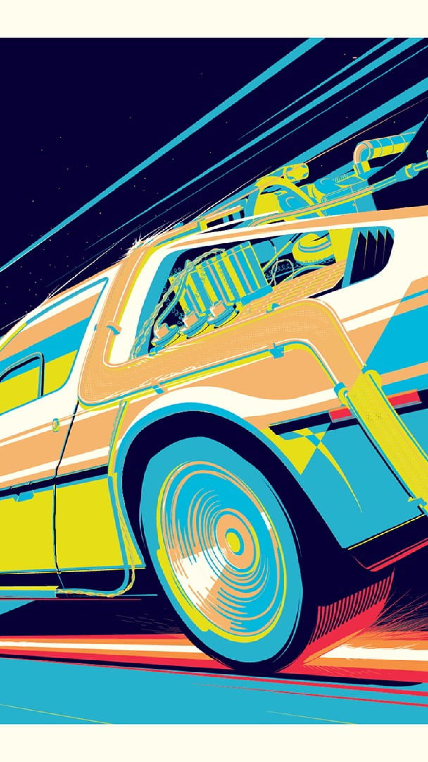 1440x2560 Wallpaper Dmc Delorean, Car, Back To The Future • Wallpaper For You, Phone