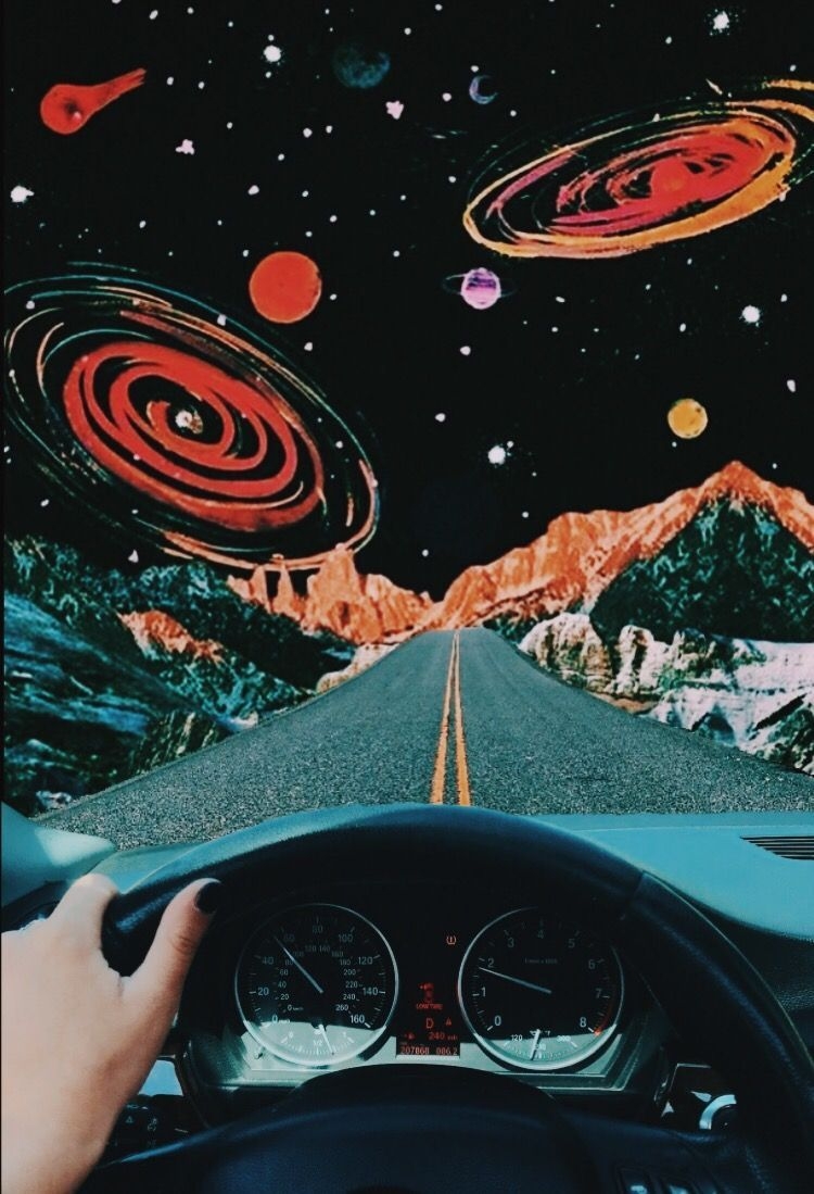 750x1100 Vintage Trippy Retro Aesthetic Wallpaper, Phone